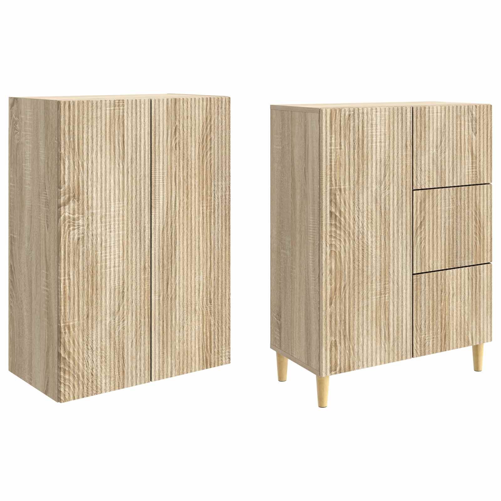 Σέτ Ντουλαπιών 2 pcs 66 x 34,5 x 90 εκ Επεξεργασμένο Ξύλο - Pakobazaar