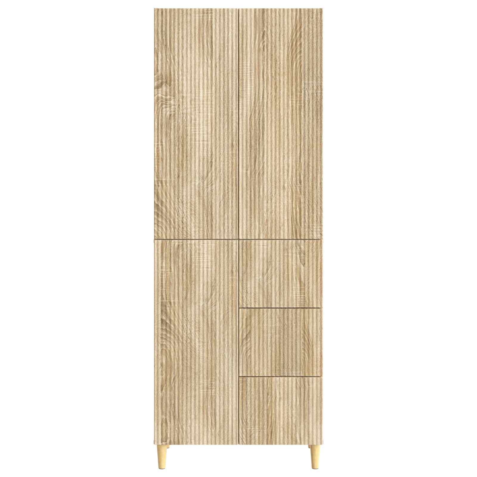Σέτ Ντουλαπιών 2 pcs 66 x 34,5 x 90 εκ Επεξεργασμένο Ξύλο - Pakobazaar