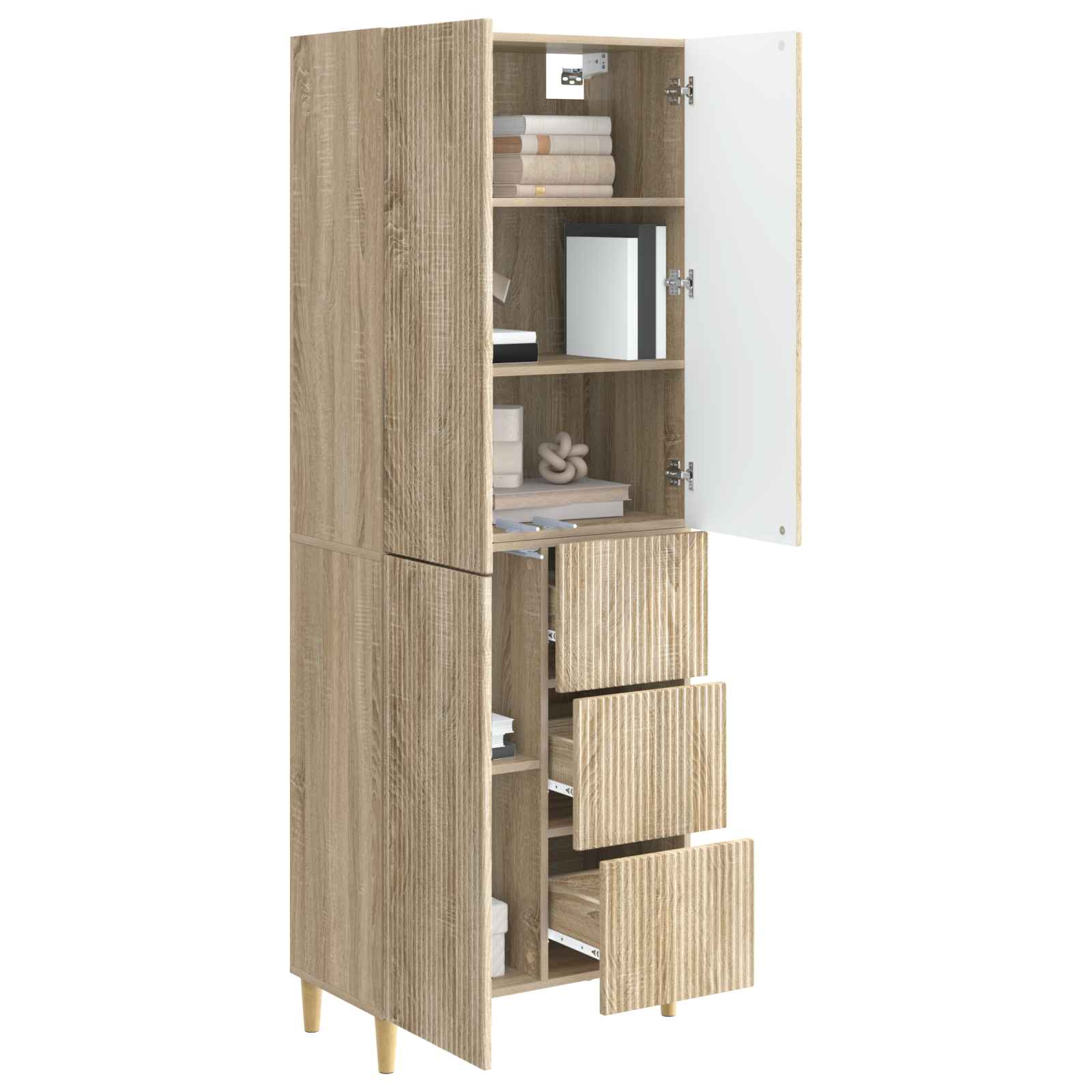 Σέτ Ντουλαπιών 2 pcs 66 x 34,5 x 90 εκ Επεξεργασμένο Ξύλο - Pakobazaar
