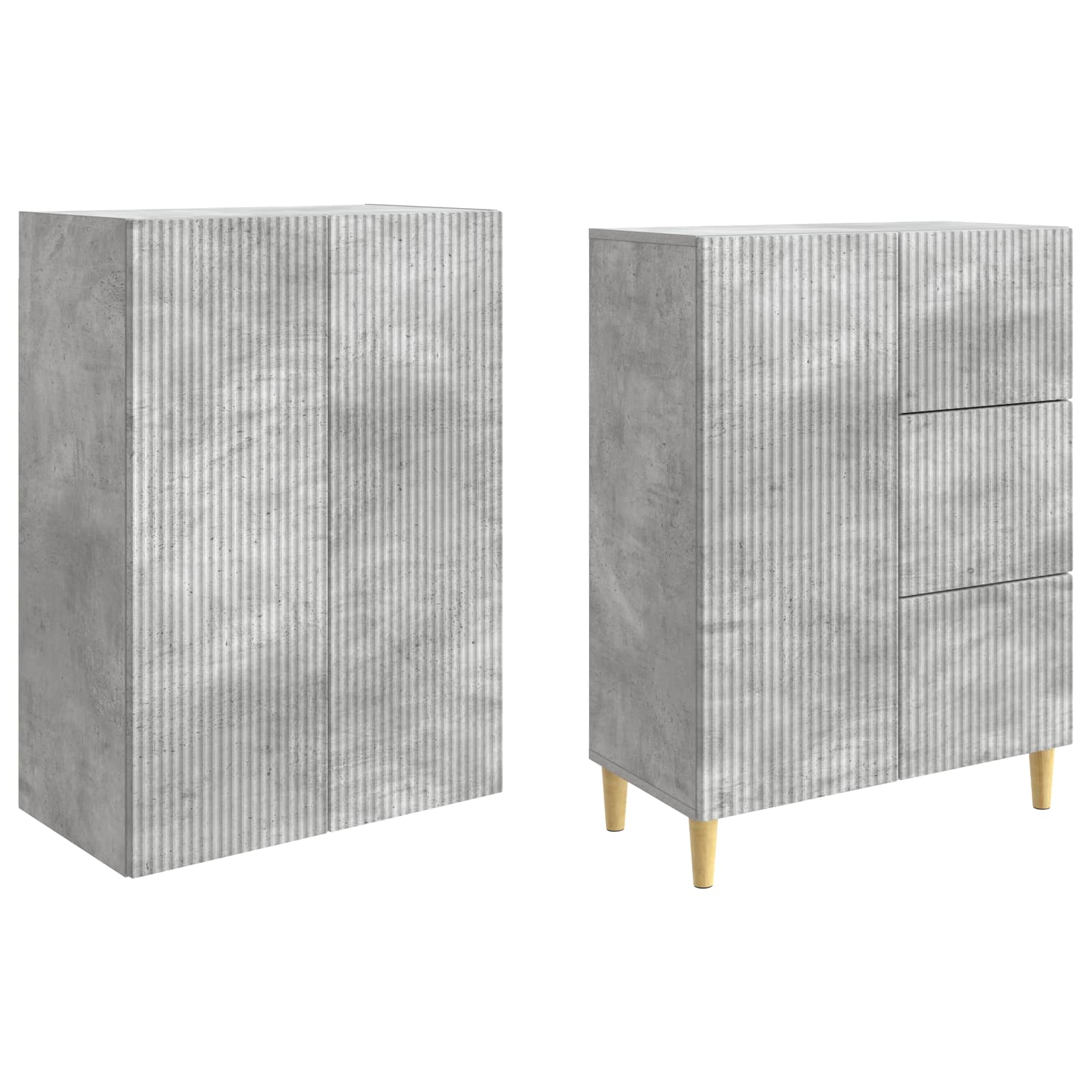 Σέτ Ντουλαπιών 2 pcs 66 x 34,5 x 90 εκ Επεξεργασμένο Ξύλο - Pakobazaar