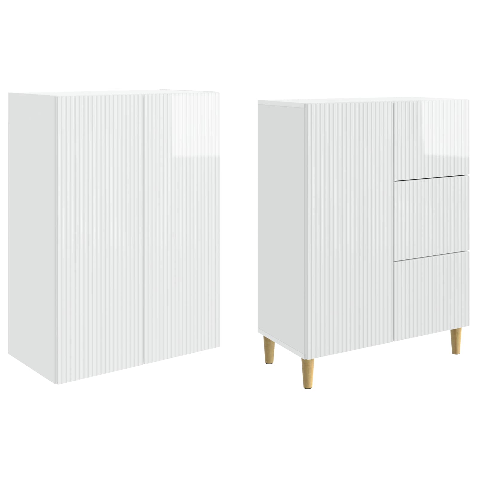 Σέτ Ντουλαπιών 2 pcs 66 x 34,5 x 90 εκ Επεξεργασμένο Ξύλο - Pakobazaar