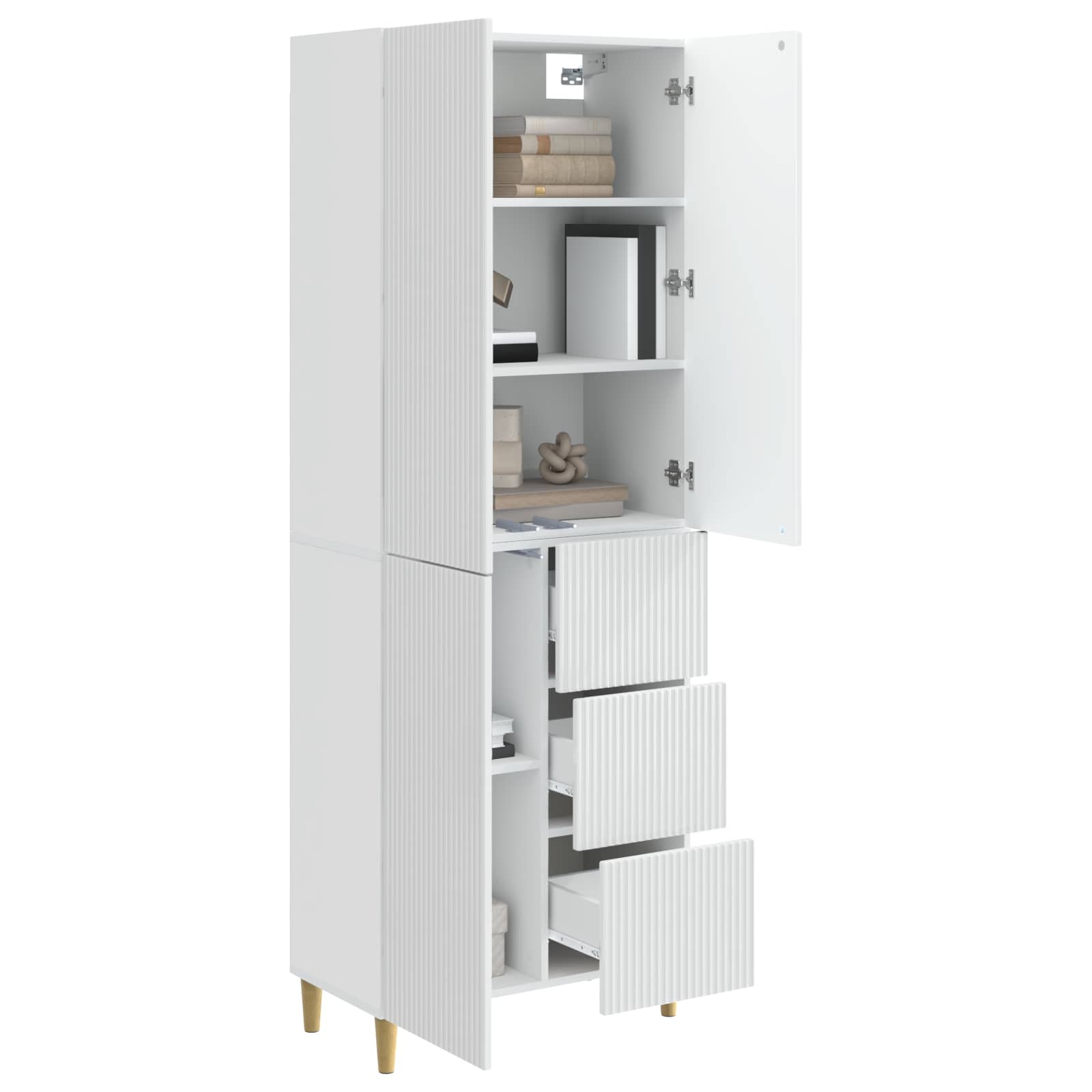 Σέτ Ντουλαπιών 2 pcs 66 x 34,5 x 90 εκ Επεξεργασμένο Ξύλο - Pakobazaar