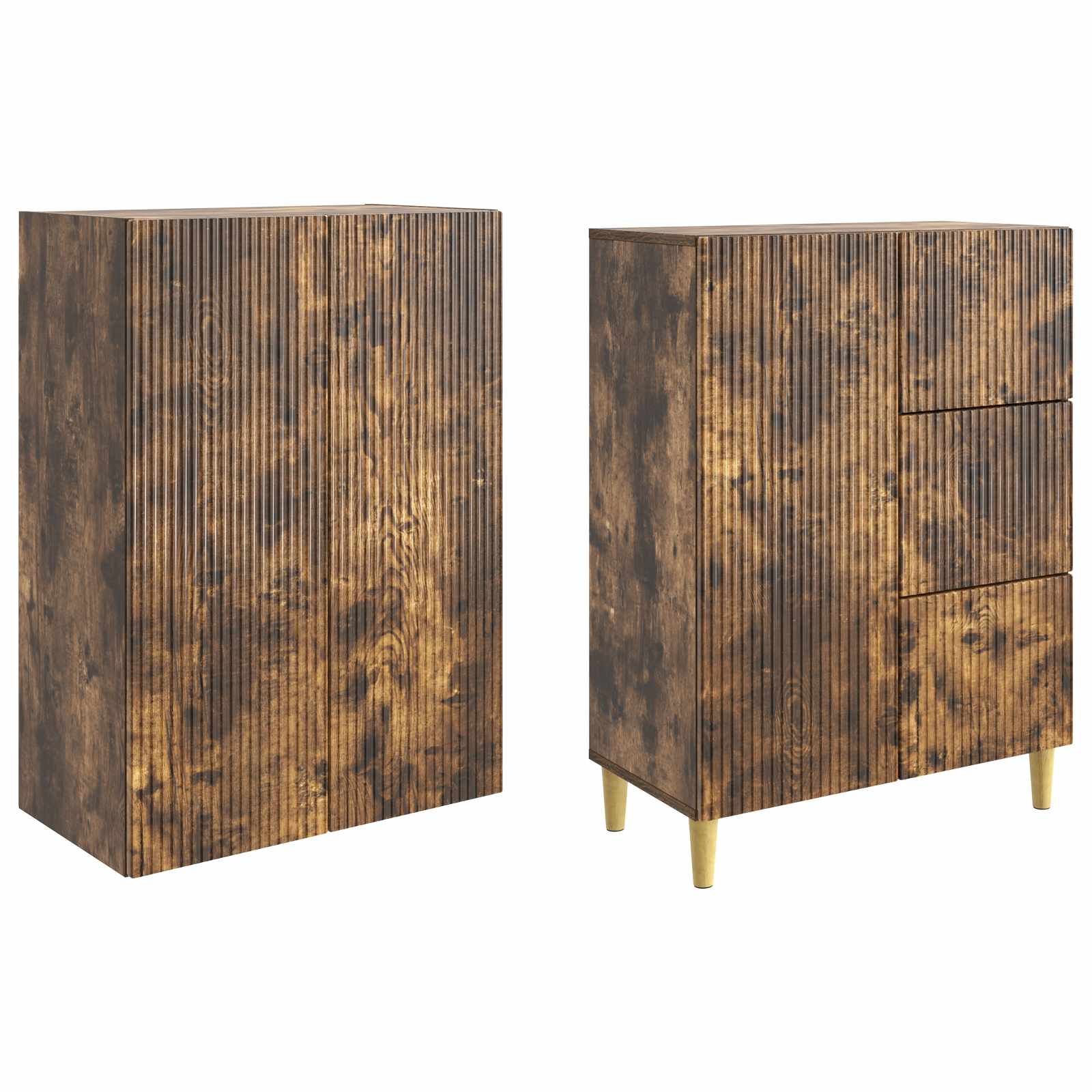 Σέτ Ντουλαπιών 2 pcs 66 x 34,5 x 90 εκ Επεξεργασμένο Ξύλο - Pakobazaar