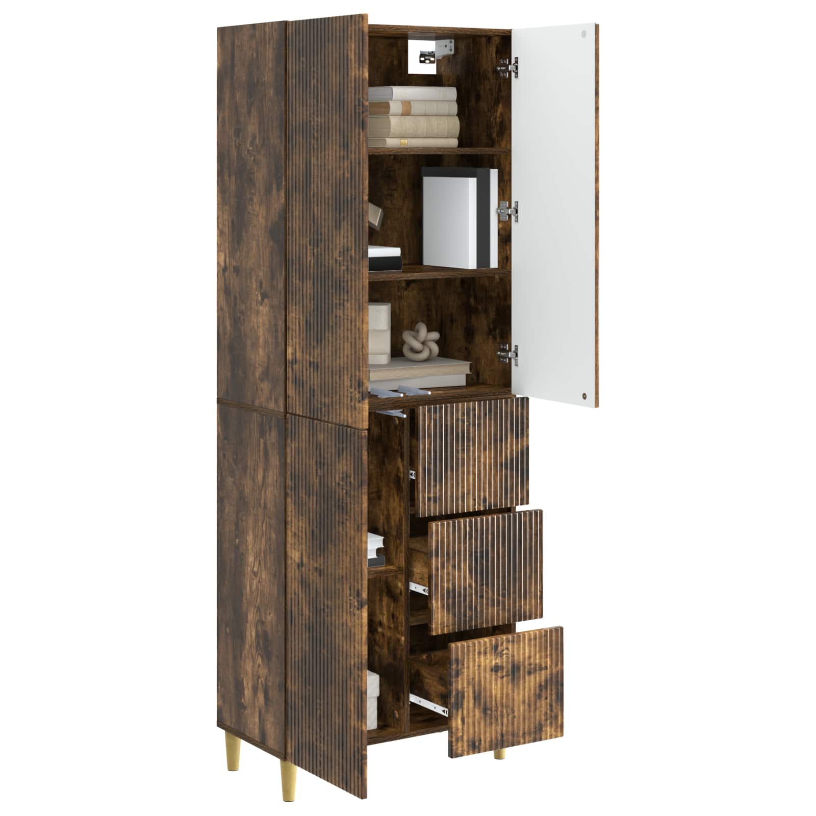 Σέτ Ντουλαπιών 2 pcs 66 x 34,5 x 90 εκ Επεξεργασμένο Ξύλο - Pakobazaar