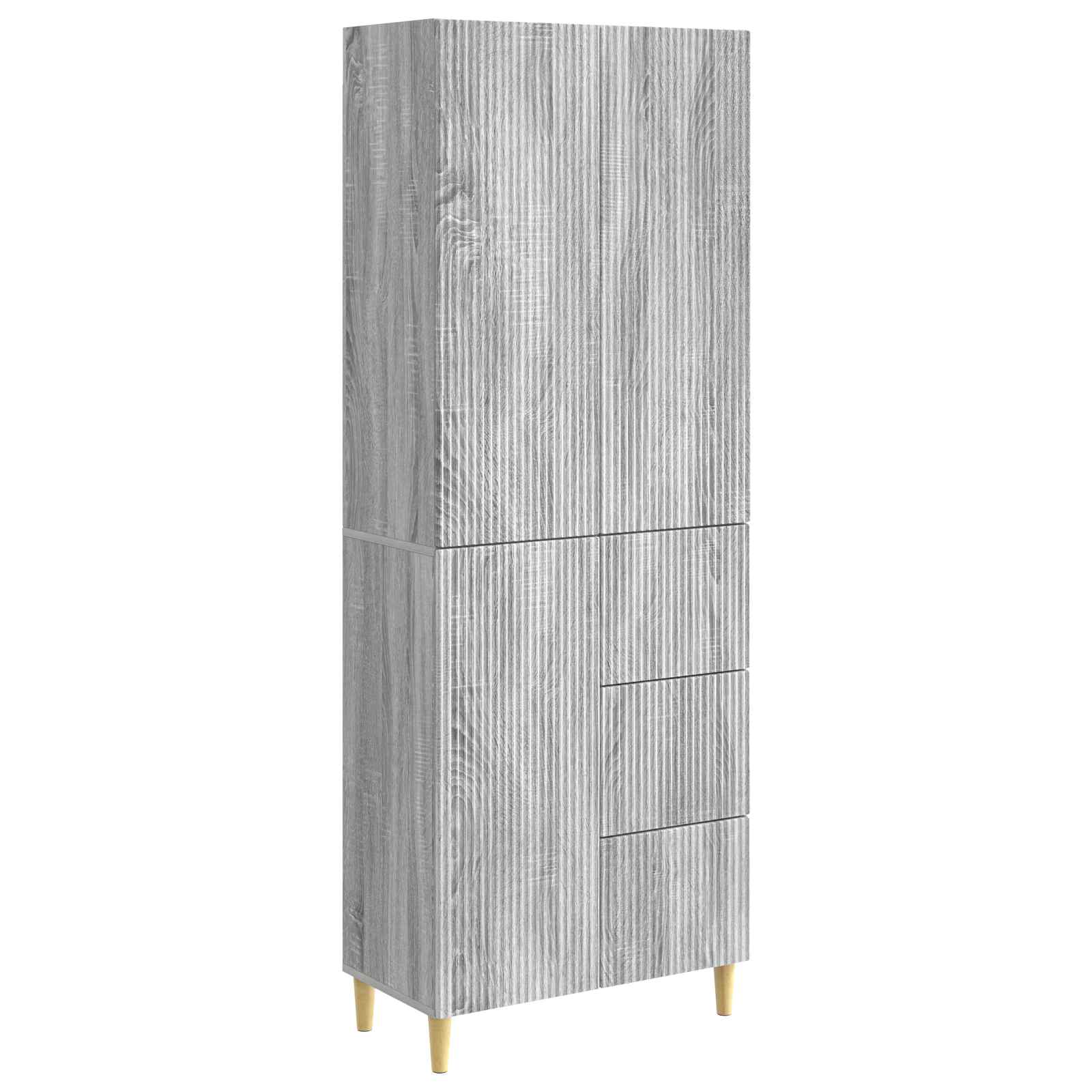 Σέτ Ντουλαπιών 2 pcs Γκρι Sonoma 66 x 34,5 x 90 εκ - Pakobazaar