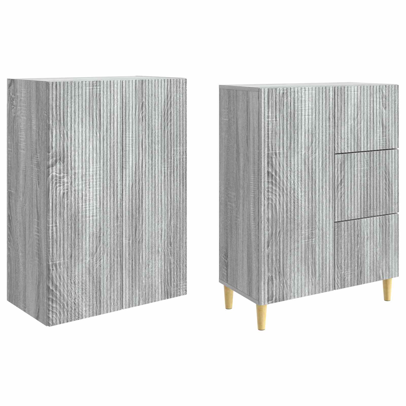 Σέτ Ντουλαπιών 2 pcs Γκρι Sonoma 66 x 34,5 x 90 εκ - Pakobazaar