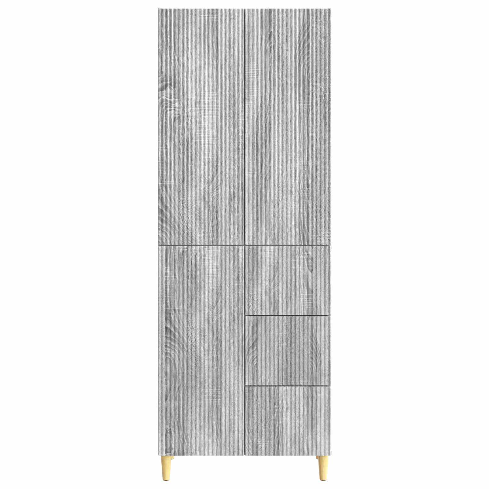 Σέτ Ντουλαπιών 2 pcs Γκρι Sonoma 66 x 34,5 x 90 εκ - Pakobazaar