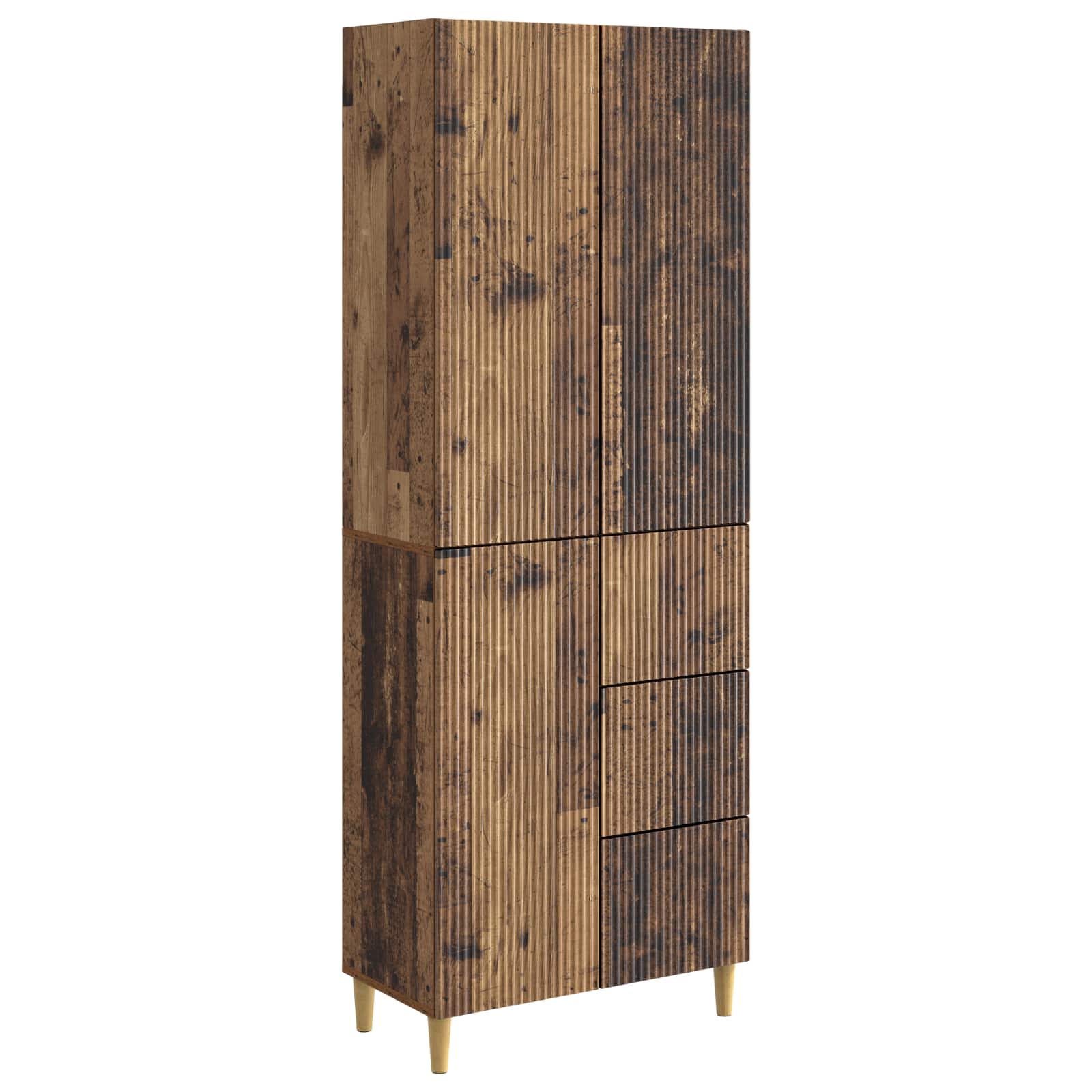Σέτ Ντουλαπιών 2 pcs 66 x 34,5 x 90 εκ Επεξεργασμένο Ξύλο - Pakobazaar