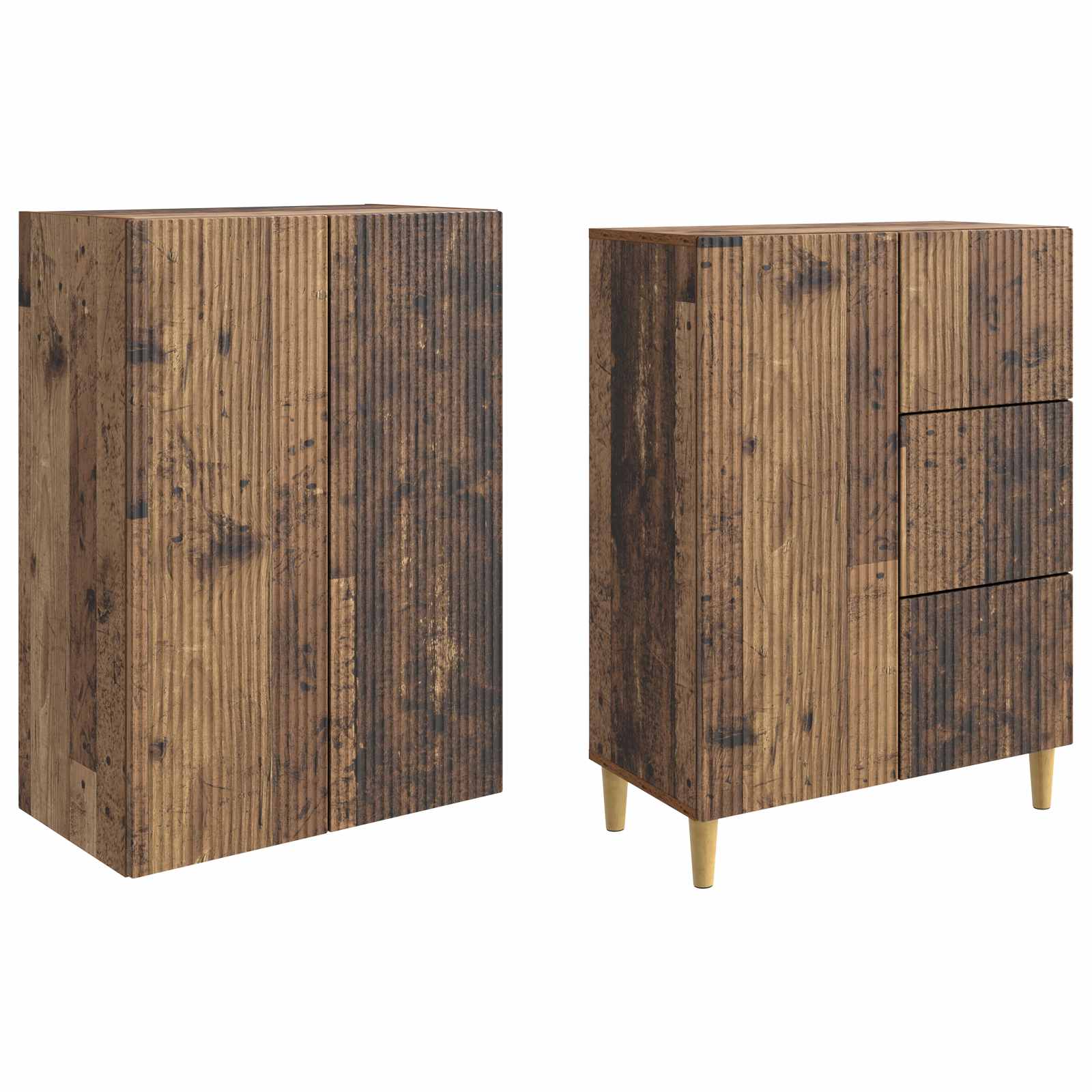 Σέτ Ντουλαπιών 2 pcs 66 x 34,5 x 90 εκ Επεξεργασμένο Ξύλο - Pakobazaar