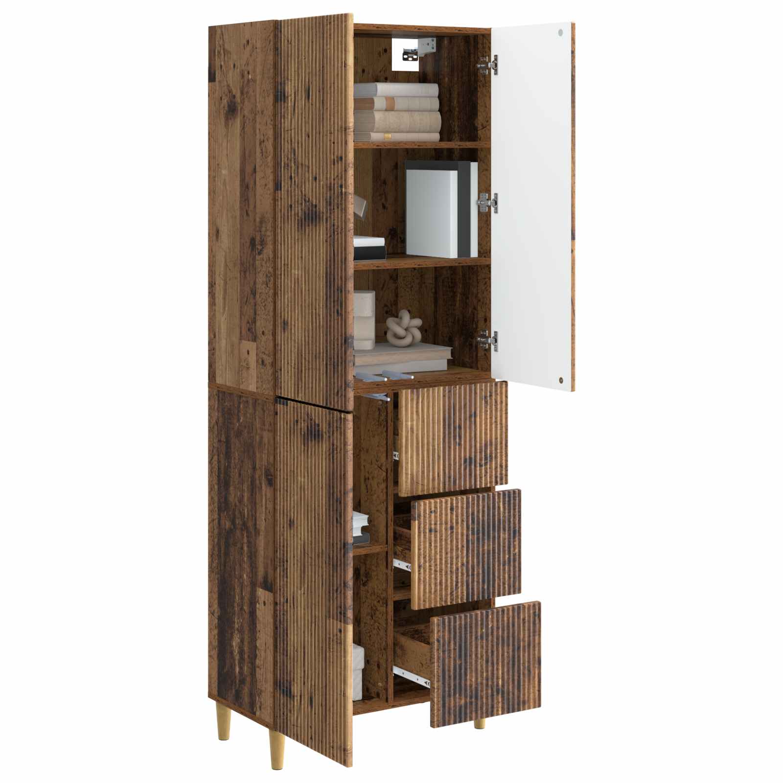 Σέτ Ντουλαπιών 2 pcs 66 x 34,5 x 90 εκ Επεξεργασμένο Ξύλο - Pakobazaar