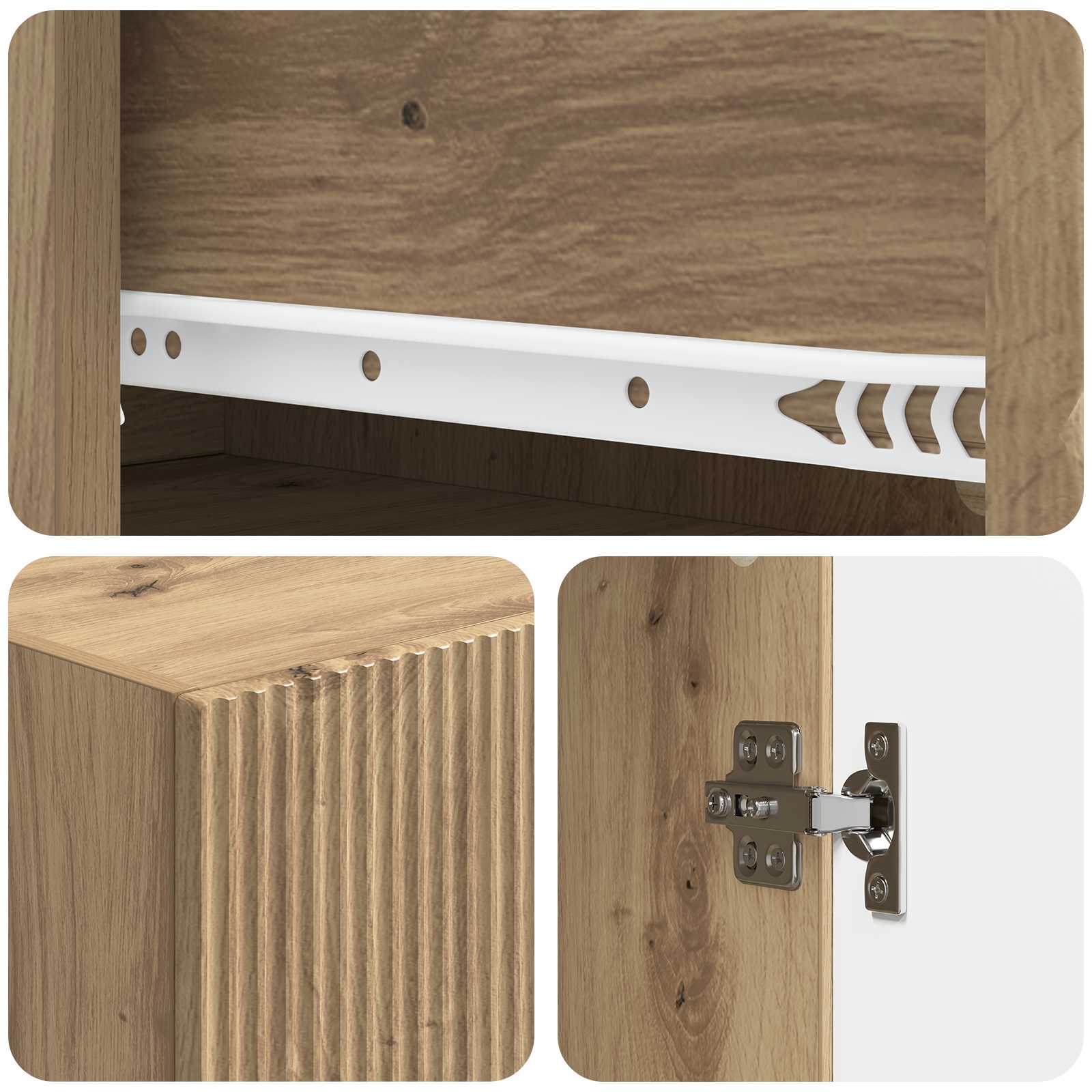 Σέτ Ντουλαπιών 2 pcs 66 x 34,5 x 90 εκ Επεξεργασμένο Ξύλο - Pakobazaar