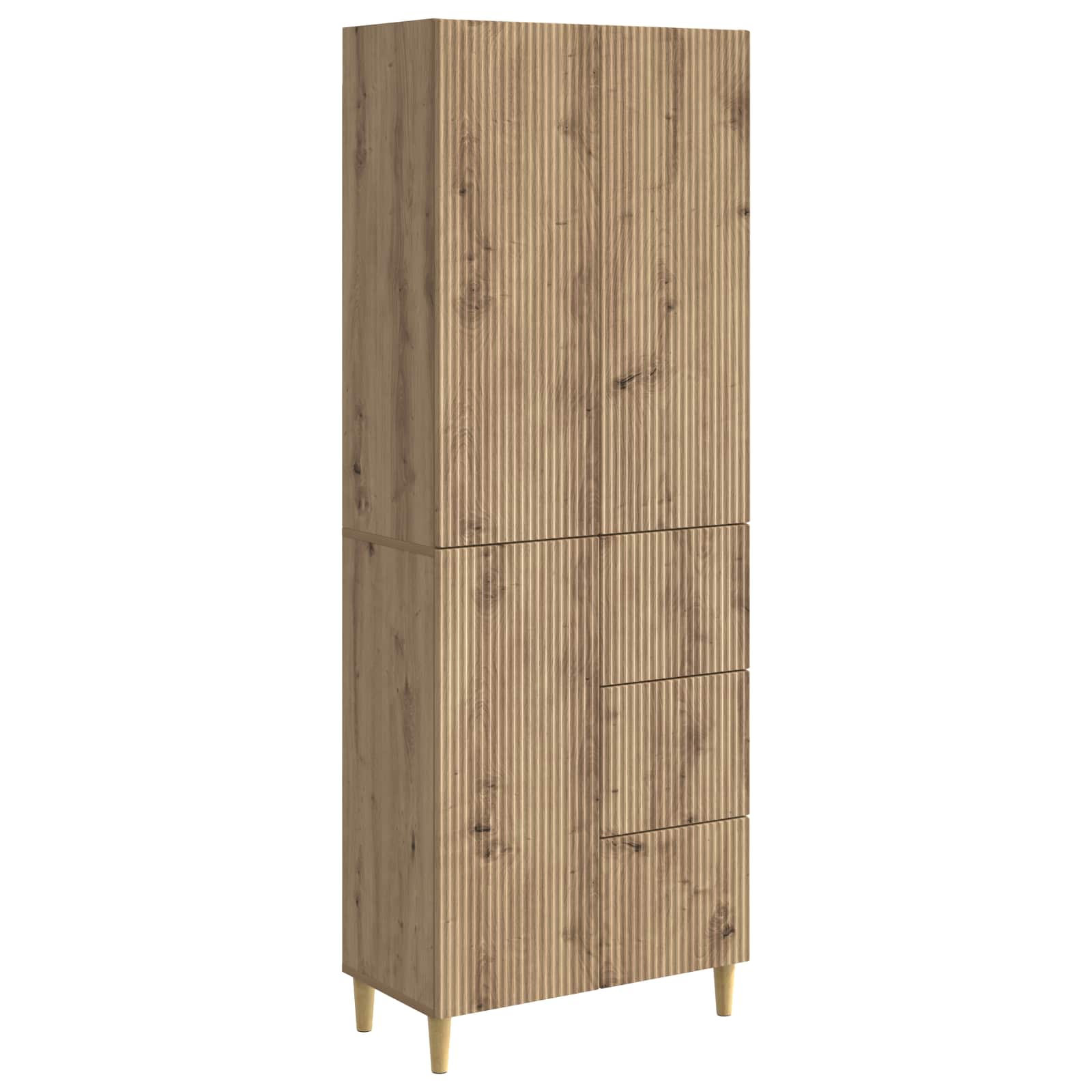 Σέτ Ντουλαπιών 2 pcs 66 x 34,5 x 90 εκ Επεξεργασμένο Ξύλο - Pakobazaar