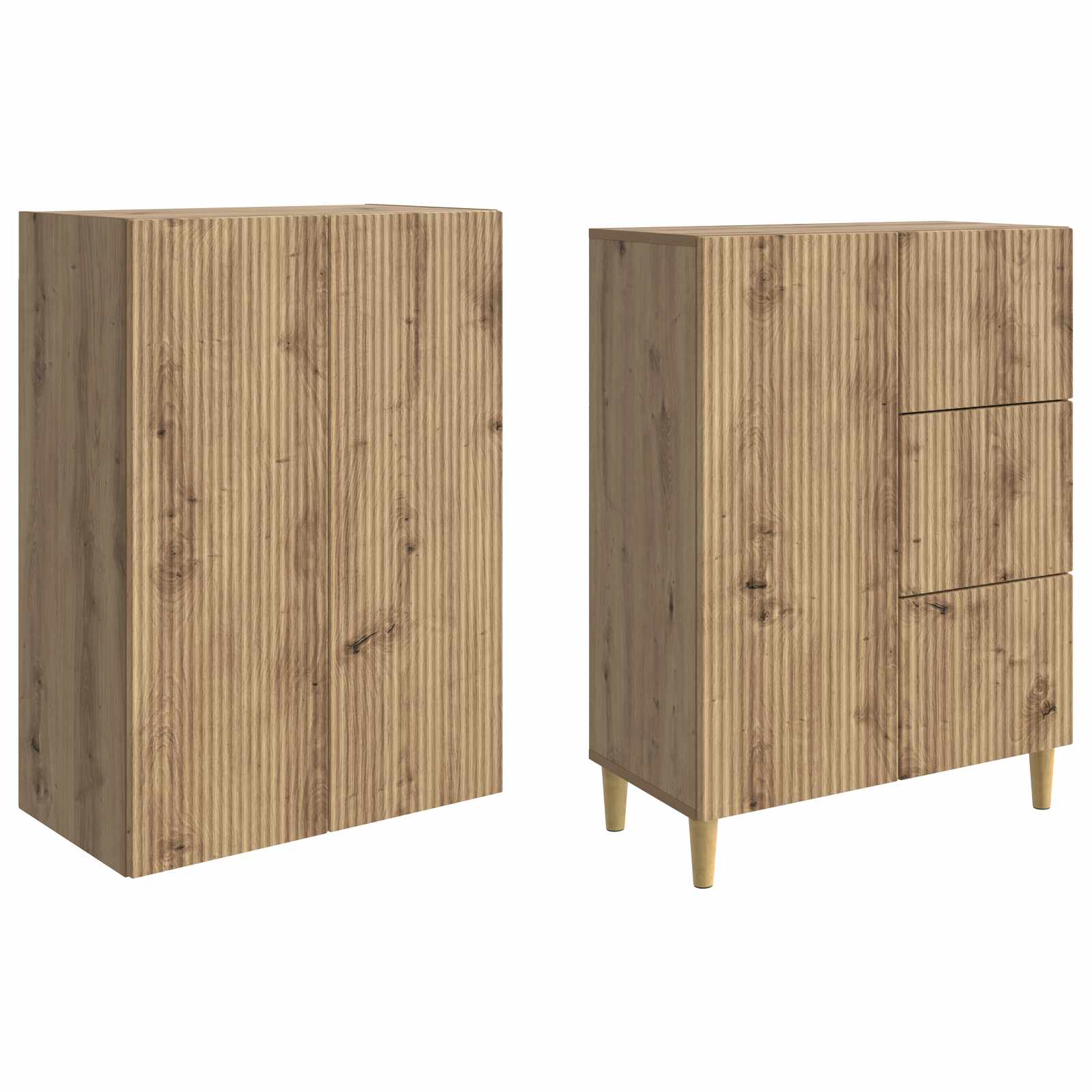 Σέτ Ντουλαπιών 2 pcs 66 x 34,5 x 90 εκ Επεξεργασμένο Ξύλο - Pakobazaar