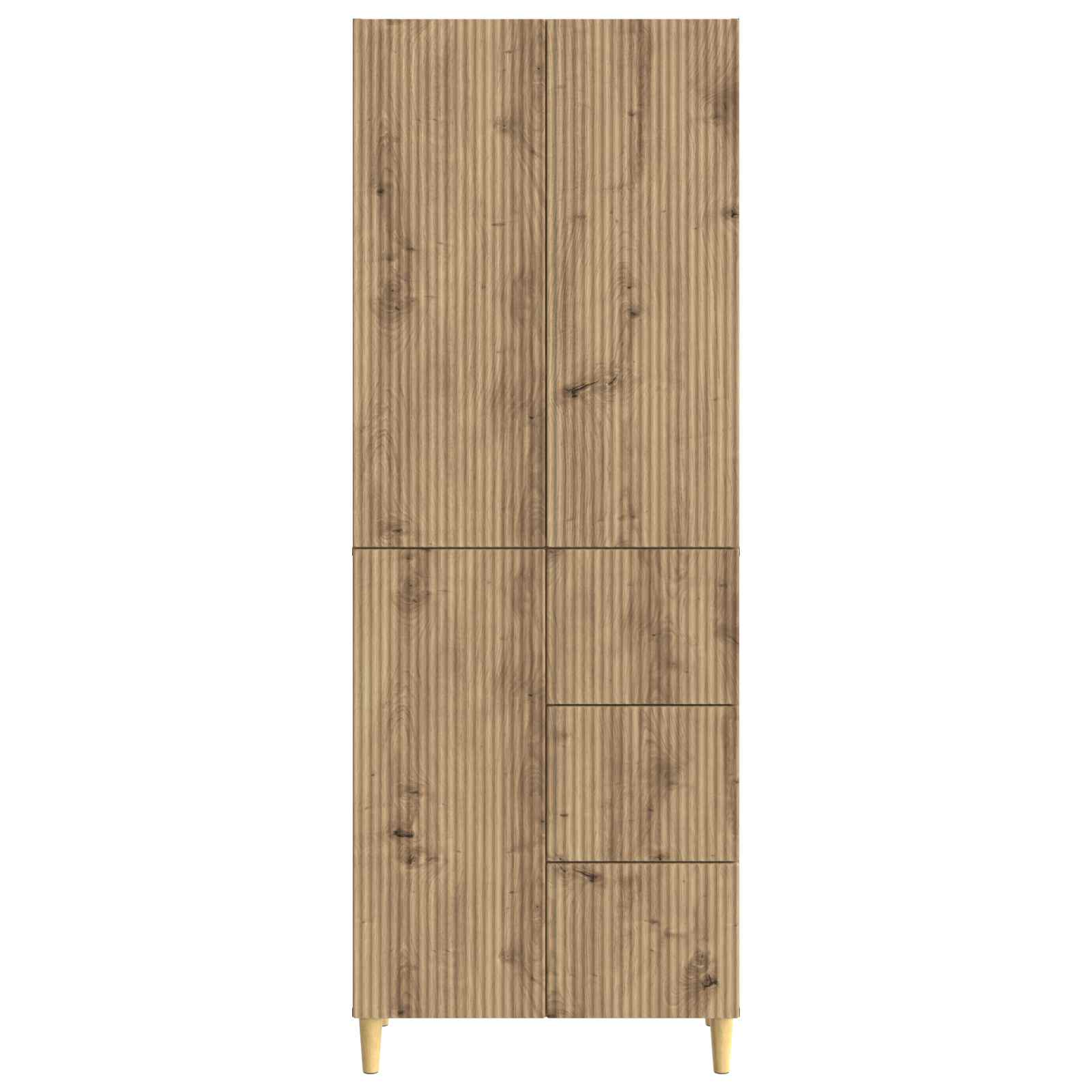Σέτ Ντουλαπιών 2 pcs 66 x 34,5 x 90 εκ Επεξεργασμένο Ξύλο - Pakobazaar