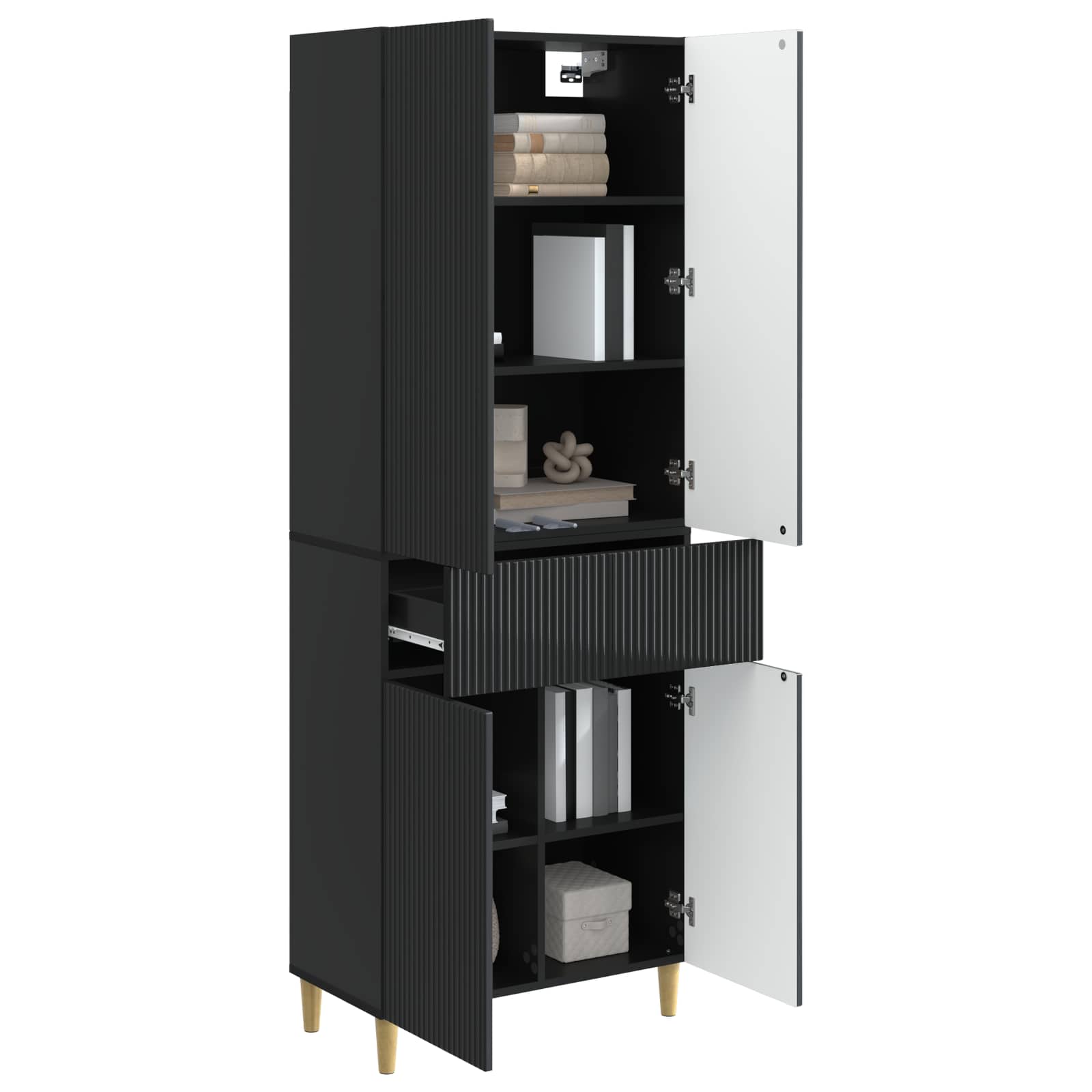 Σέτ Ντουλαπιών 2 pcs 66 x 34,5 x 90 εκ Επεξεργασμένο Ξύλο - Pakobazaar