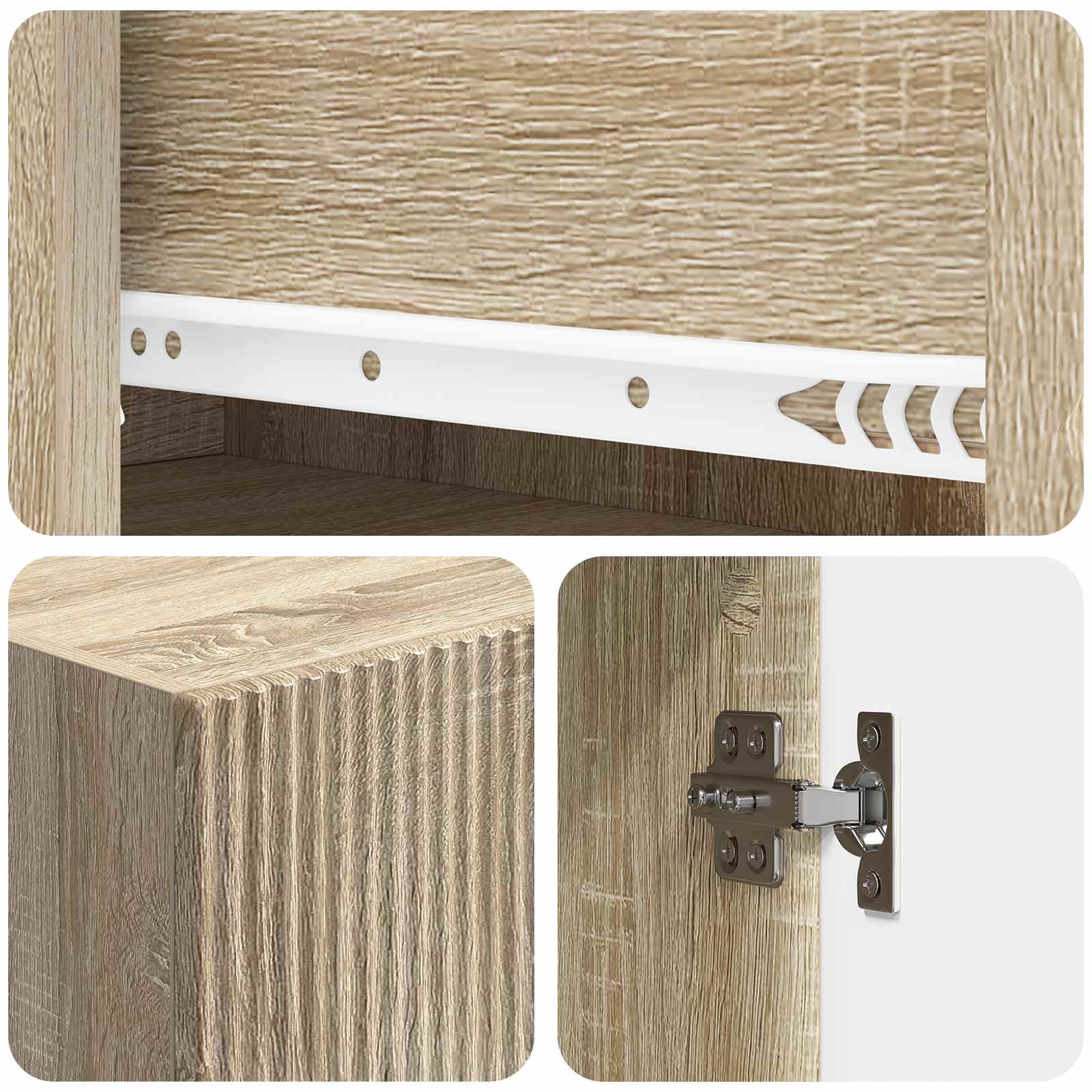 Σέτ Ντουλαπιών 2 pcs 66 x 34,5 x 90 εκ Επεξεργασμένο Ξύλο - Pakobazaar