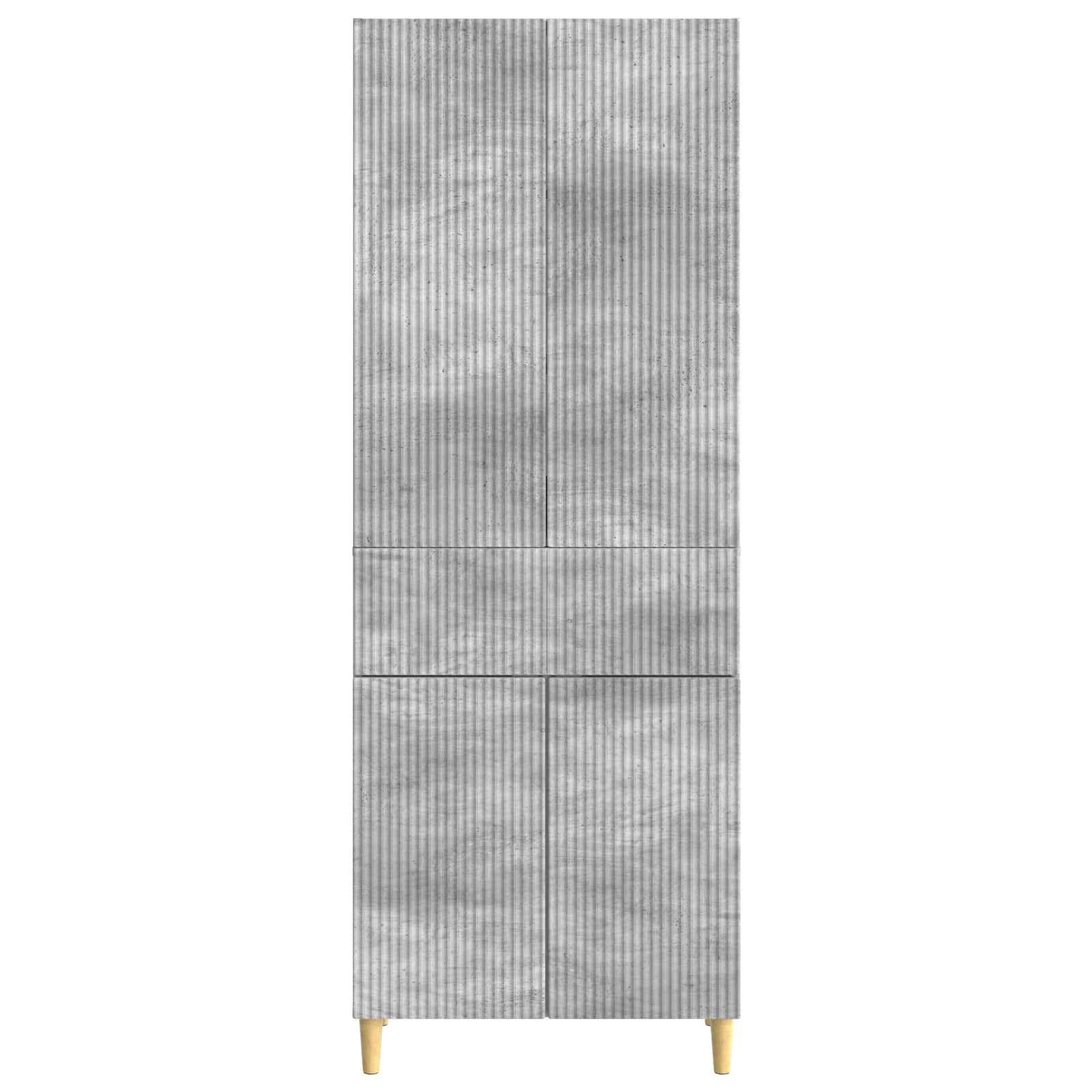 Σέτ Ντουλαπιών 2 pcs Γκρι Σκυροδέματος 66 x 34,5 x 90 εκ - Pakobazaar