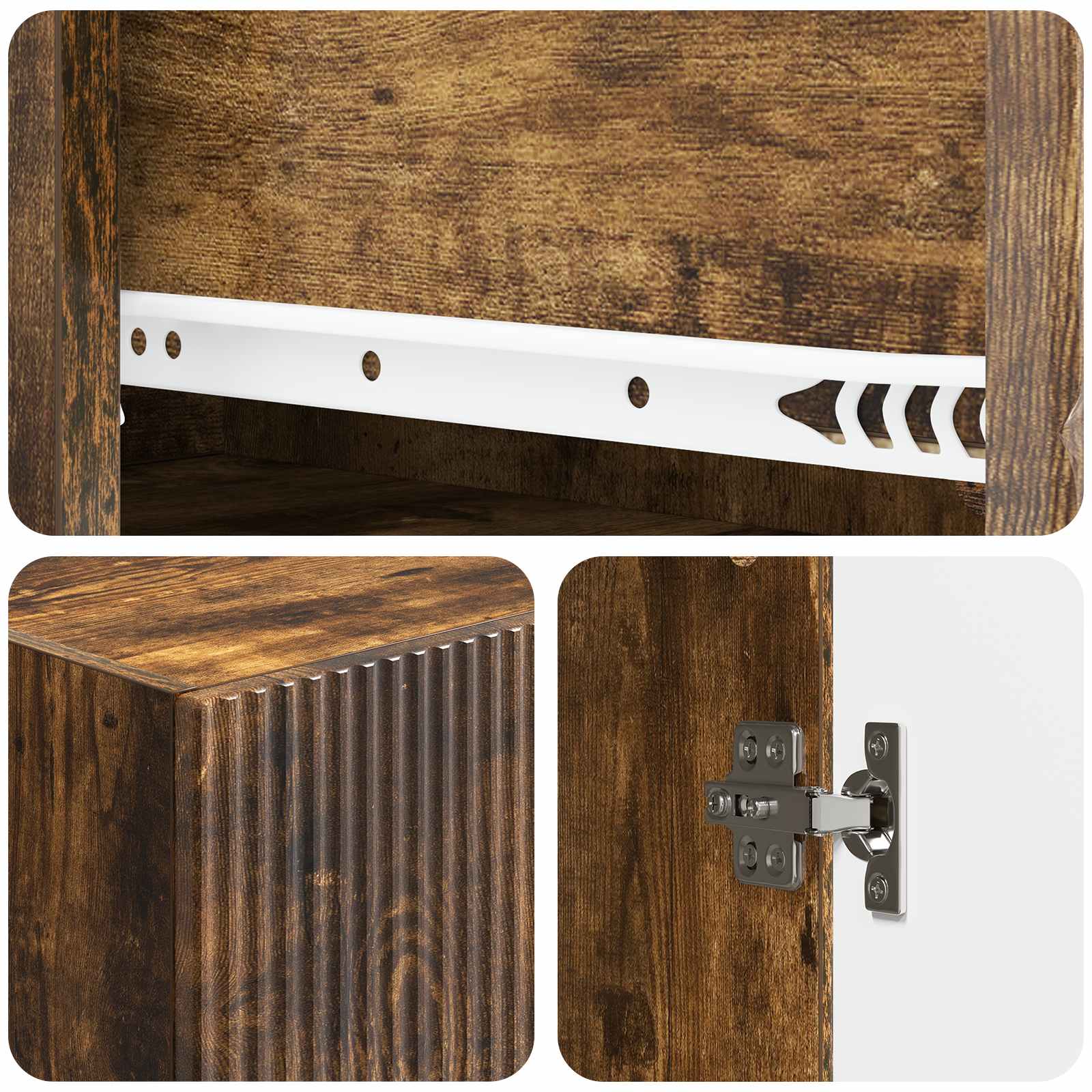 Σέτ Ντουλαπιών 2 pcs 66 x 34,5 x 90 εκ Επεξεργασμένο Ξύλο - Pakobazaar