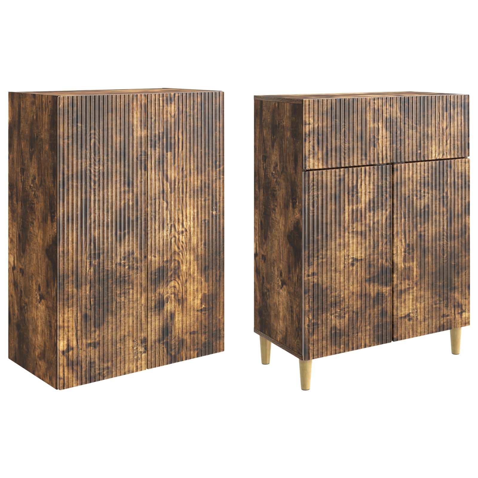 Σέτ Ντουλαπιών 2 pcs 66 x 34,5 x 90 εκ Επεξεργασμένο Ξύλο - Pakobazaar