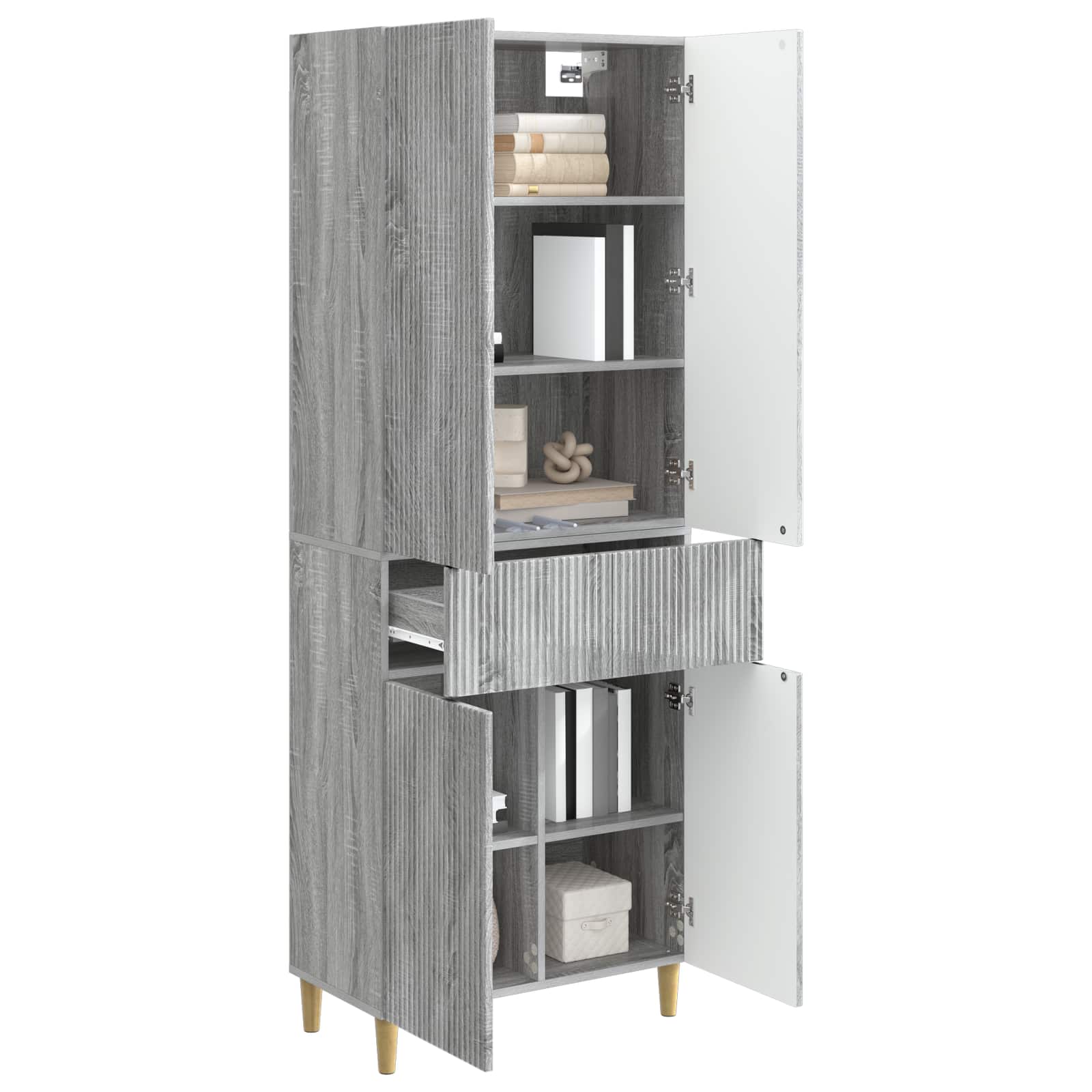 Σέτ Ντουλαπιών 2 pcs 66 x 34,5 x 90 εκ Επεξεργασμένο Ξύλο - Pakobazaar