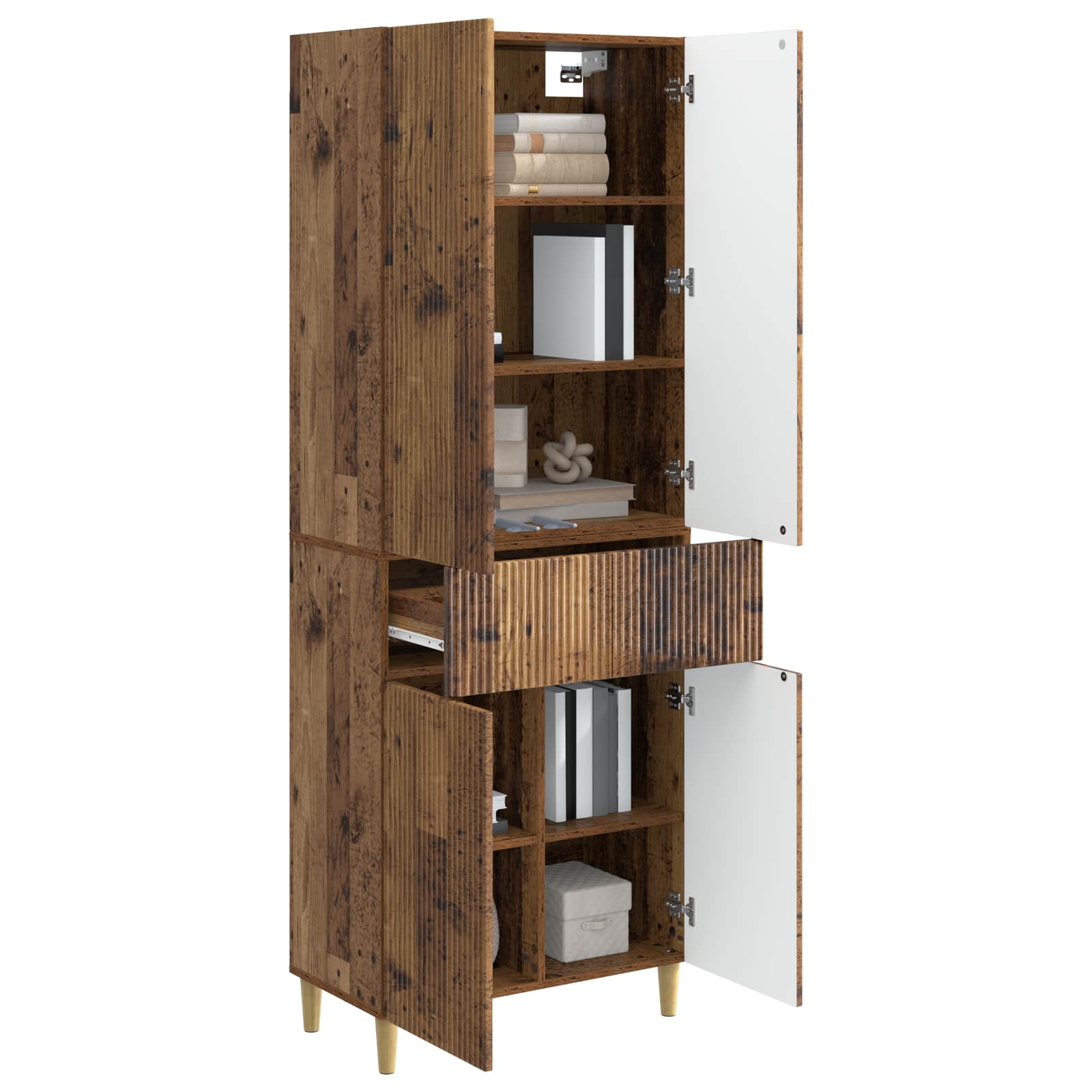 Σέτ Ντουλαπιών 2 pcs 66 x 34,5 x 90 εκ Επεξεργασμένο Ξύλο - Pakobazaar