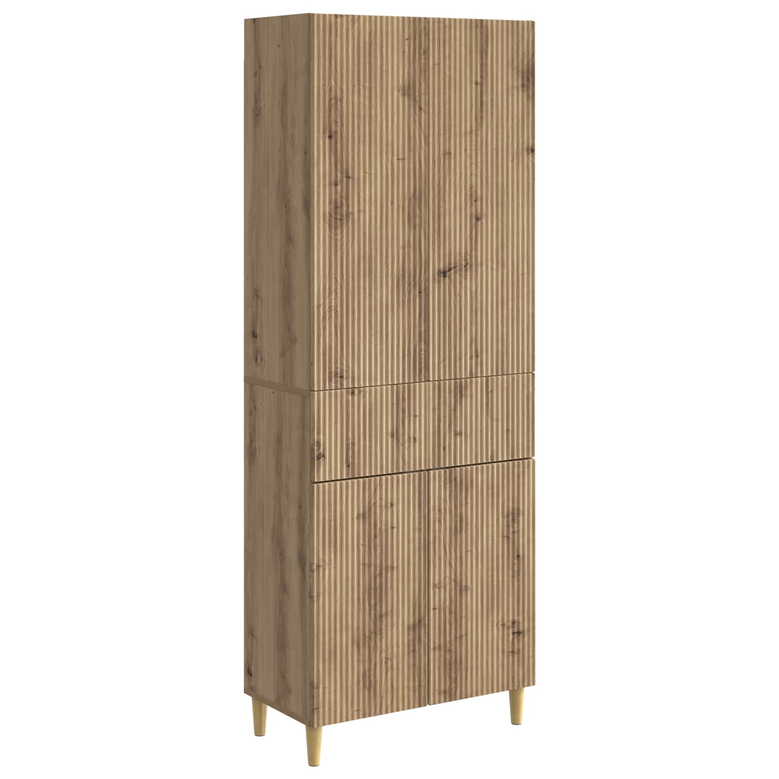 Σέτ Ντουλαπιών 2 pcs 66 x 34,5 x 90 εκ Επεξεργασμένο Ξύλο - Pakobazaar