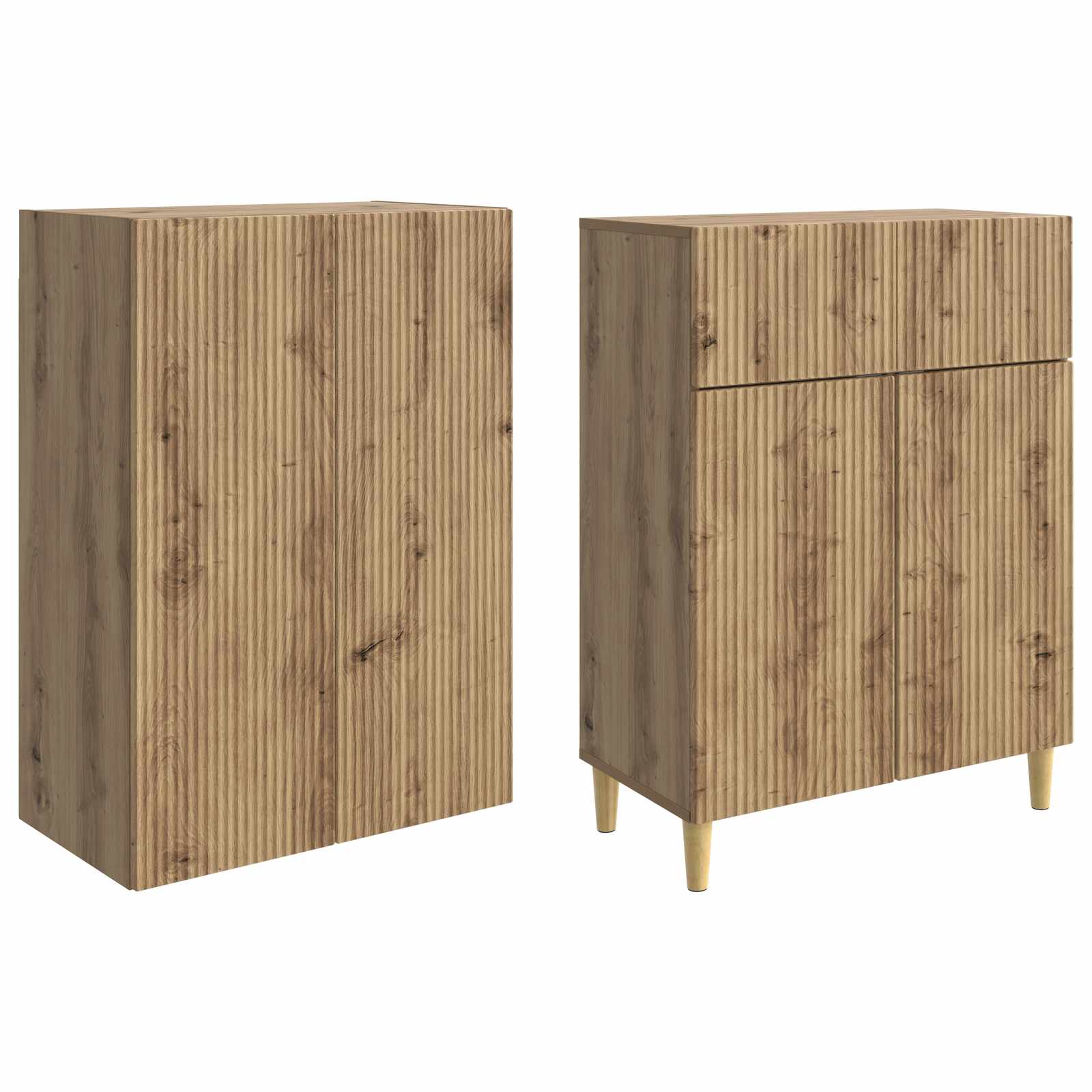 Σέτ Ντουλαπιών 2 pcs 66 x 34,5 x 90 εκ Επεξεργασμένο Ξύλο - Pakobazaar