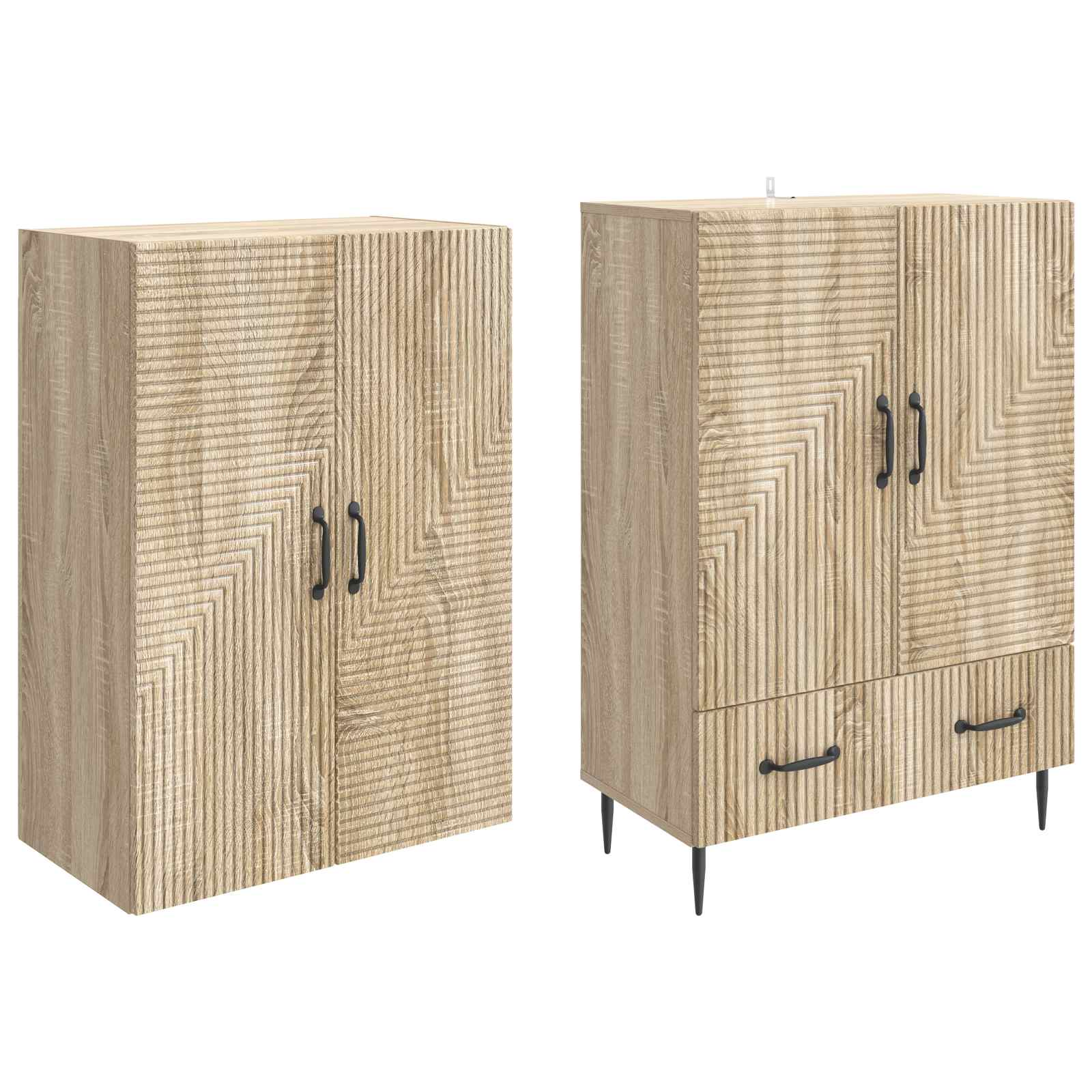 Σέτ Ντουλαπιών 2 pcs 66 x 34,5 x 95 εκ. Επεξεργασμένο Ξύλο - Pakobazaar