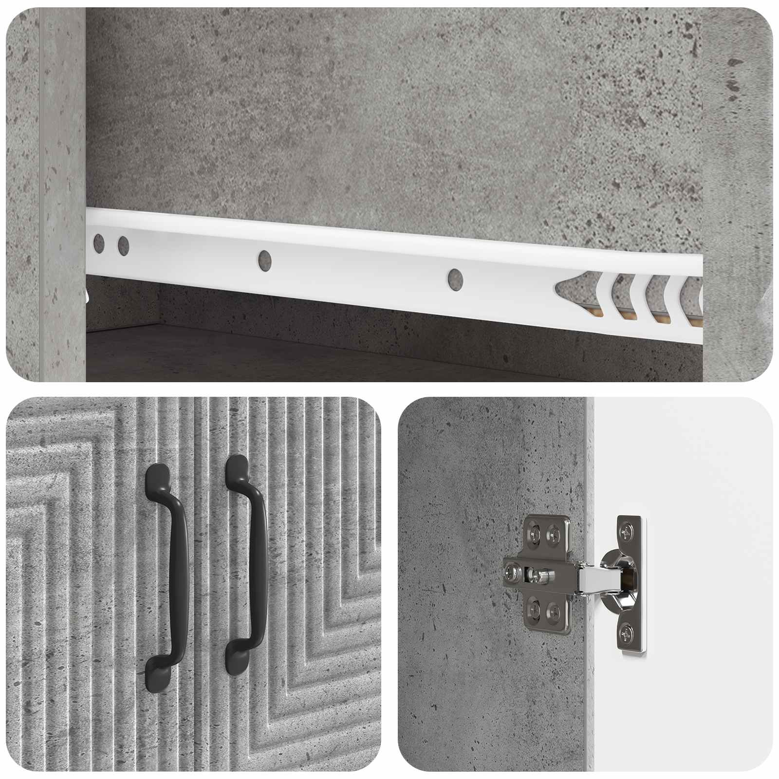 Σέτ Ντουλαπιών 2 pcs 66 x 34,5 x 95 εκ. Επεξεργασμένο Ξύλο - Pakobazaar
