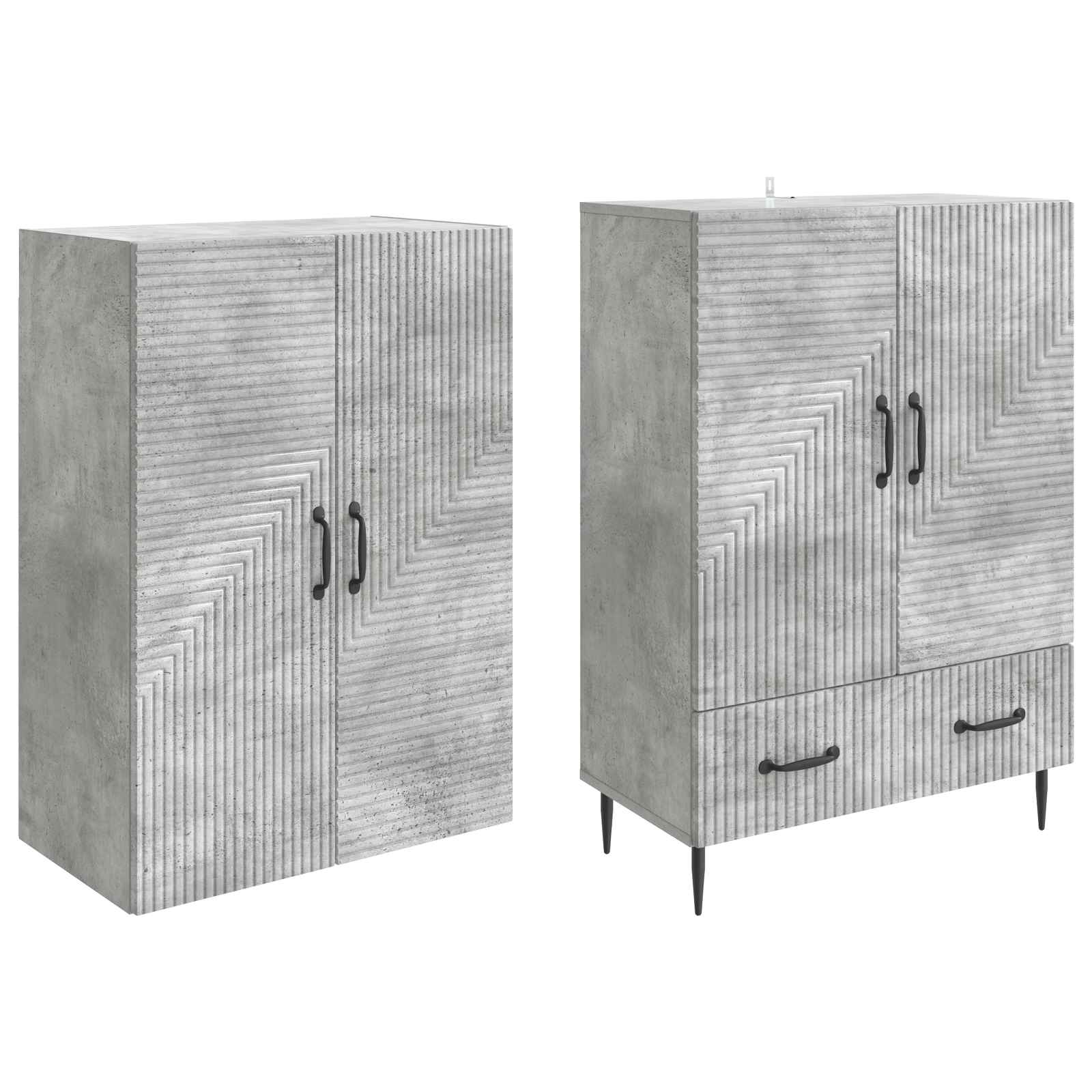 Σέτ Ντουλαπιών 2 pcs 66 x 34,5 x 95 εκ. Επεξεργασμένο Ξύλο - Pakobazaar