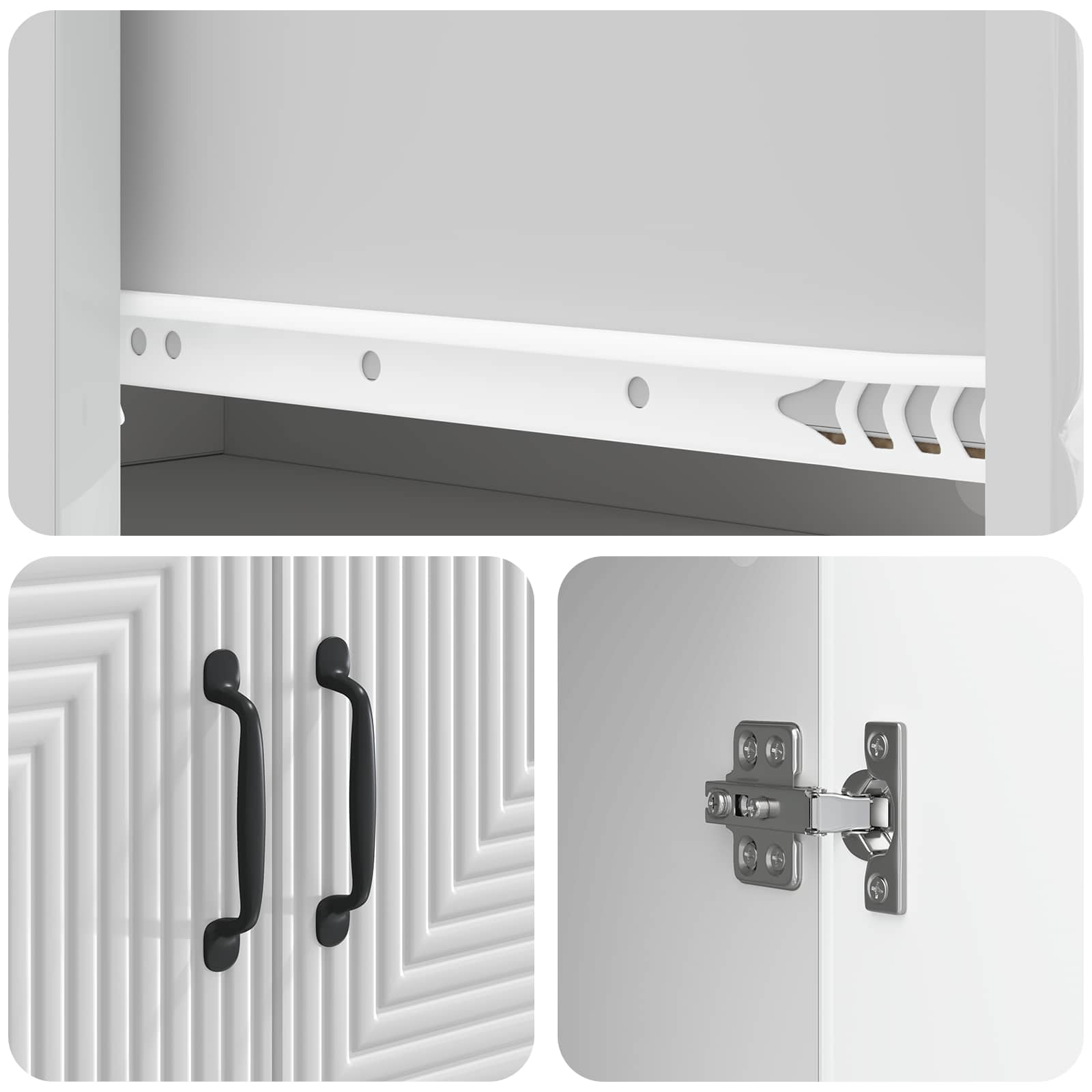 Σέτ Ντουλαπιών 2 pcs 66 x 34,5 x 95 εκ. Επεξεργασμένο Ξύλο - Pakobazaar