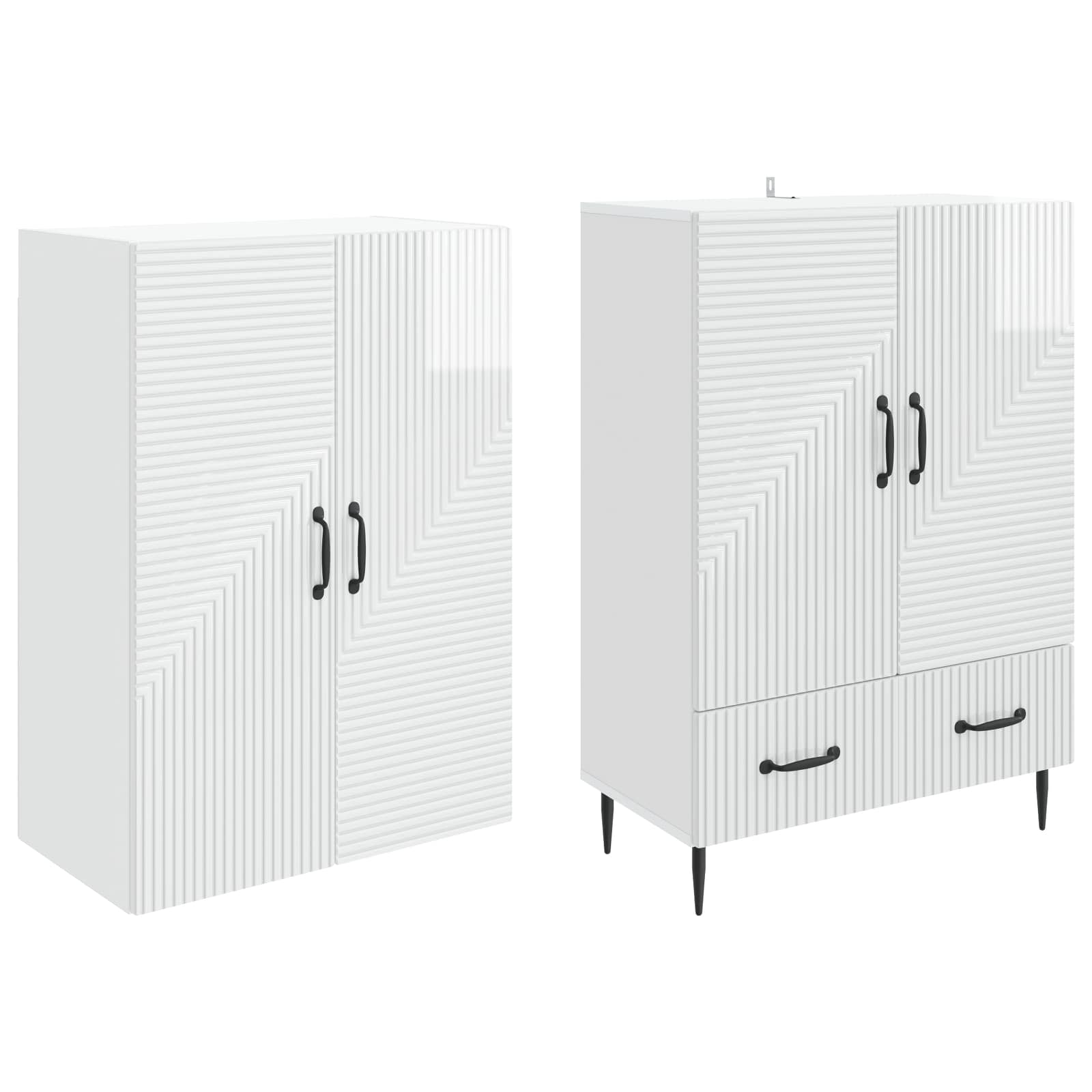 Σέτ Ντουλαπιών 2 pcs 66 x 34,5 x 95 εκ. Επεξεργασμένο Ξύλο - Pakobazaar