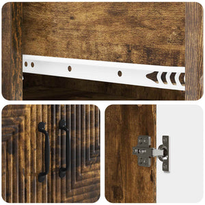 Σέτ Ντουλαπιών 2 pcs 66 x 34,5 x 95 εκ. Επεξεργασμένο Ξύλο - Pakobazaar