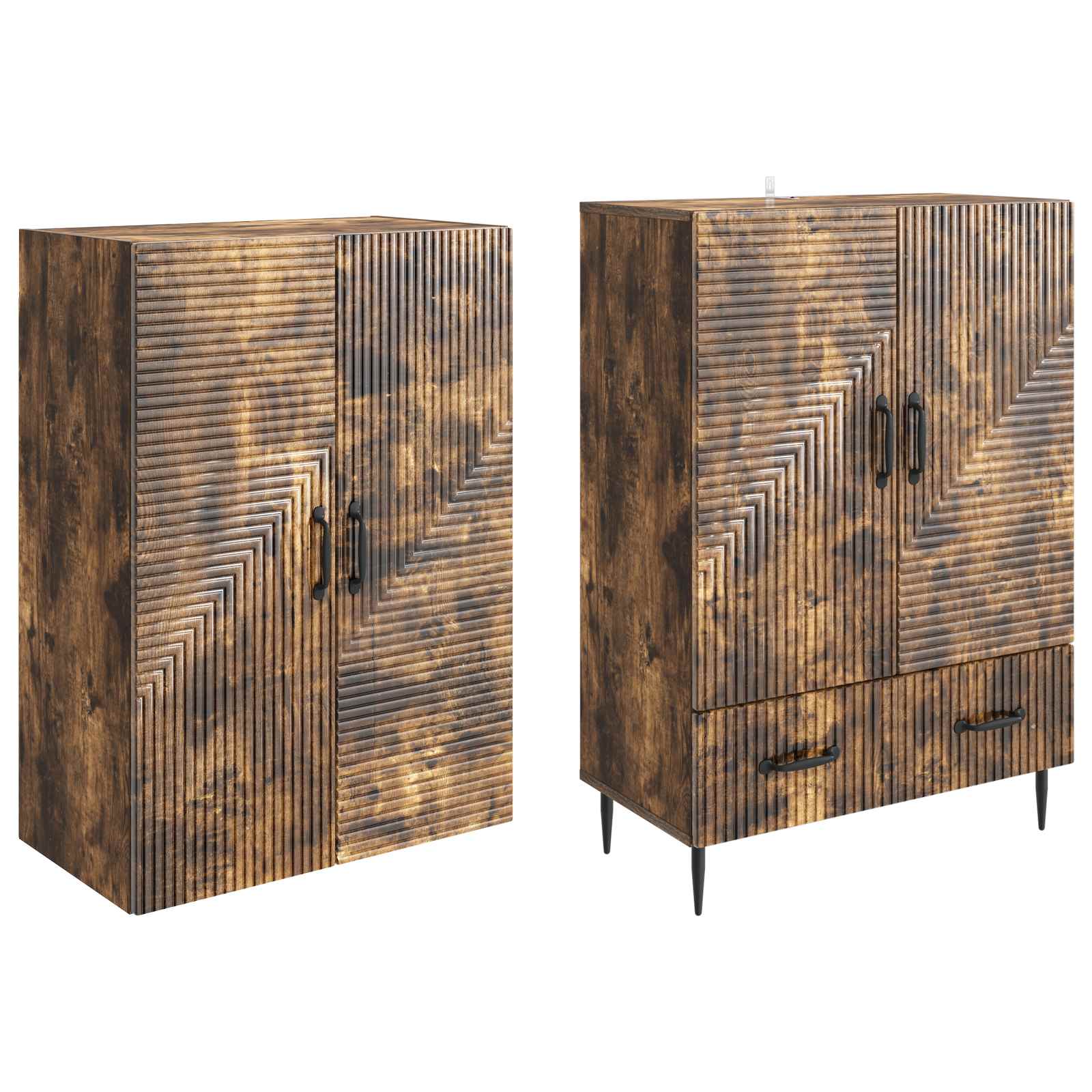 Σέτ Ντουλαπιών 2 pcs 66 x 34,5 x 95 εκ. Επεξεργασμένο Ξύλο - Pakobazaar