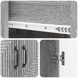 Σέτ Ντουλαπιών 2 pcs 66 x 34,5 x 95 εκ. Επεξεργασμένο Ξύλο - Pakobazaar