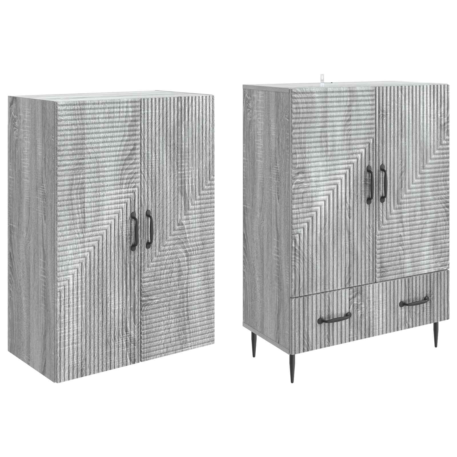 Σέτ Ντουλαπιών 2 pcs 66 x 34,5 x 95 εκ. Επεξεργασμένο Ξύλο - Pakobazaar