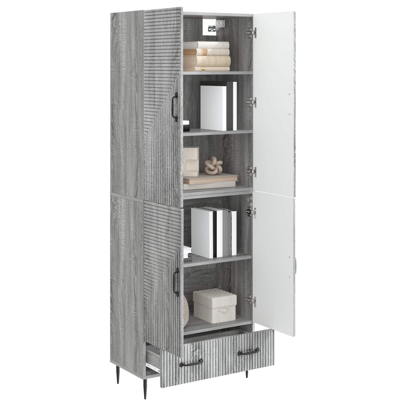 Σέτ Ντουλαπιών 2 pcs 66 x 34,5 x 95 εκ. Επεξεργασμένο Ξύλο - Pakobazaar