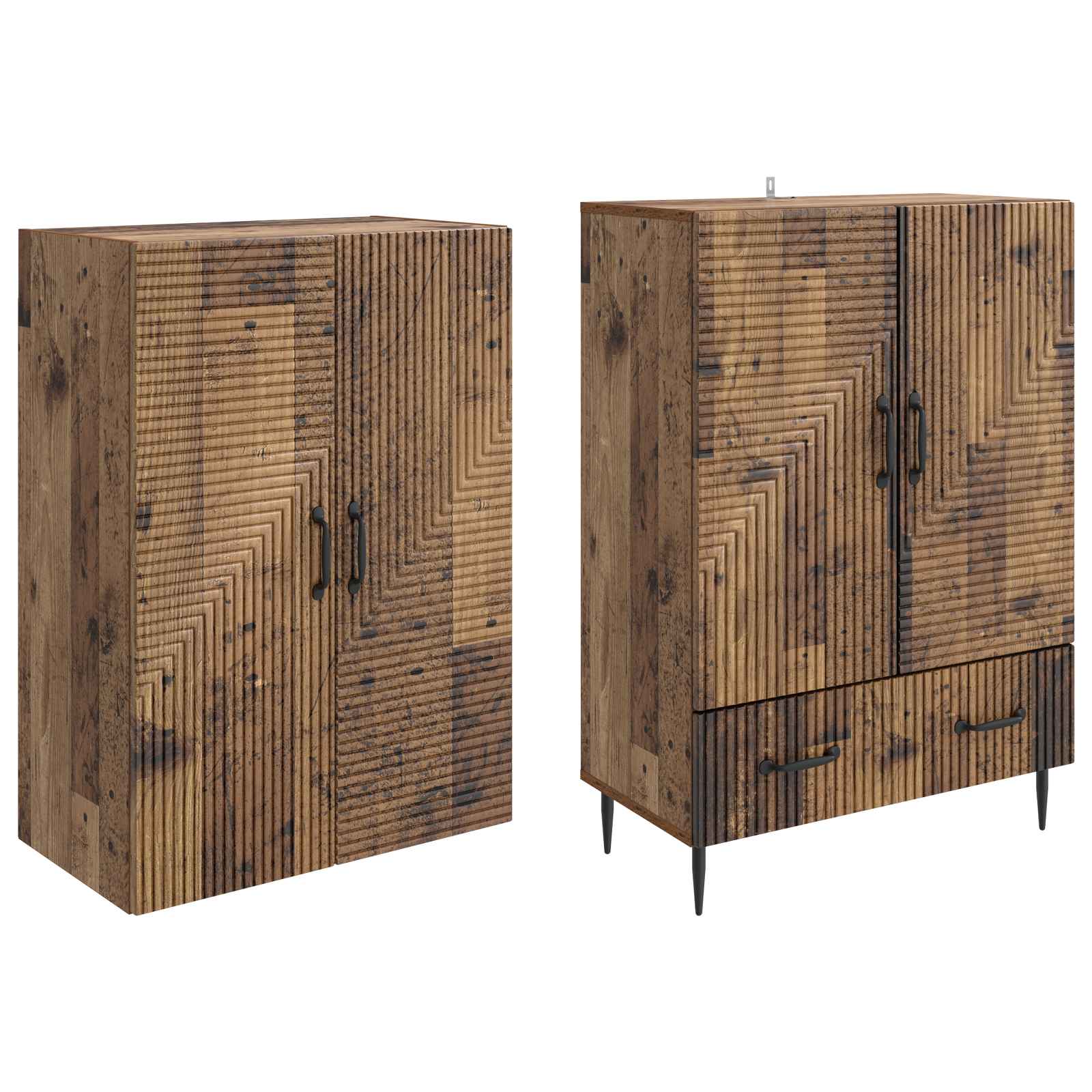 Σέτ Ντουλαπιών 2 pcs 66 x 34,5 x 95 εκ. Επεξεργασμένο Ξύλο - Pakobazaar