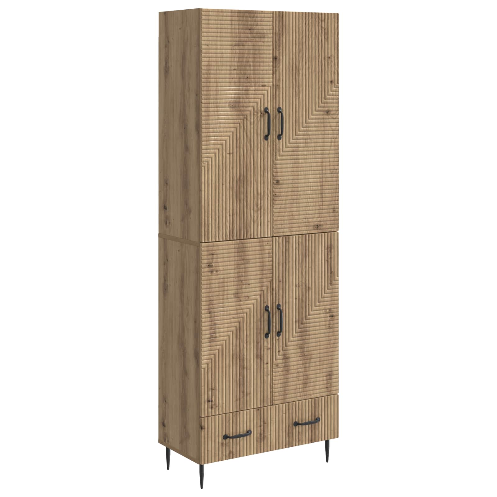 Σέτ Ντουλαπιών 2 pcs 66 x 34,5 x 95 εκ. Επεξεργασμένο Ξύλο - Pakobazaar