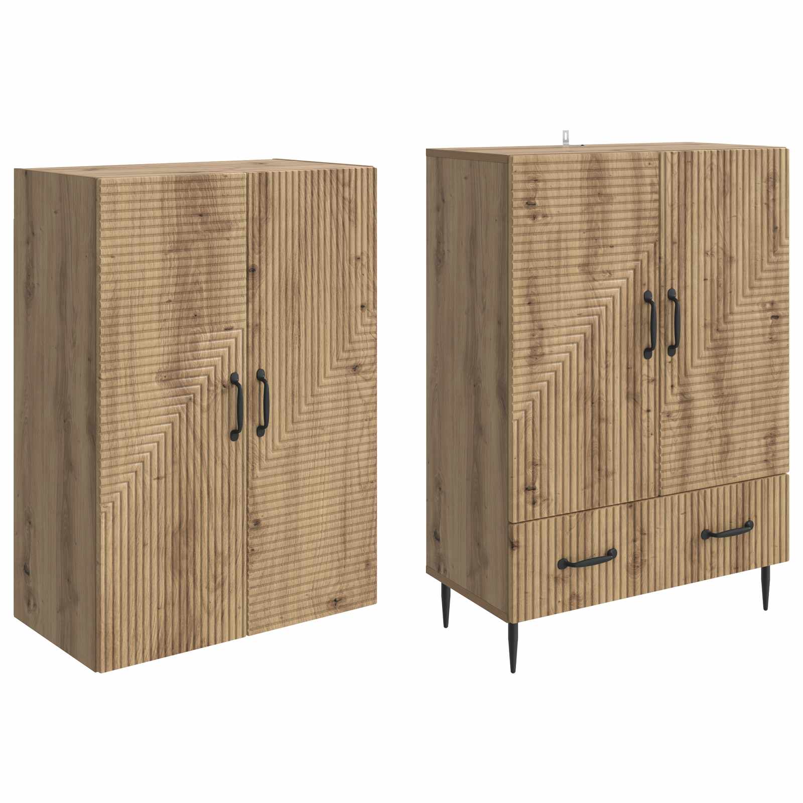 Σέτ Ντουλαπιών 2 pcs 66 x 34,5 x 95 εκ. Επεξεργασμένο Ξύλο - Pakobazaar