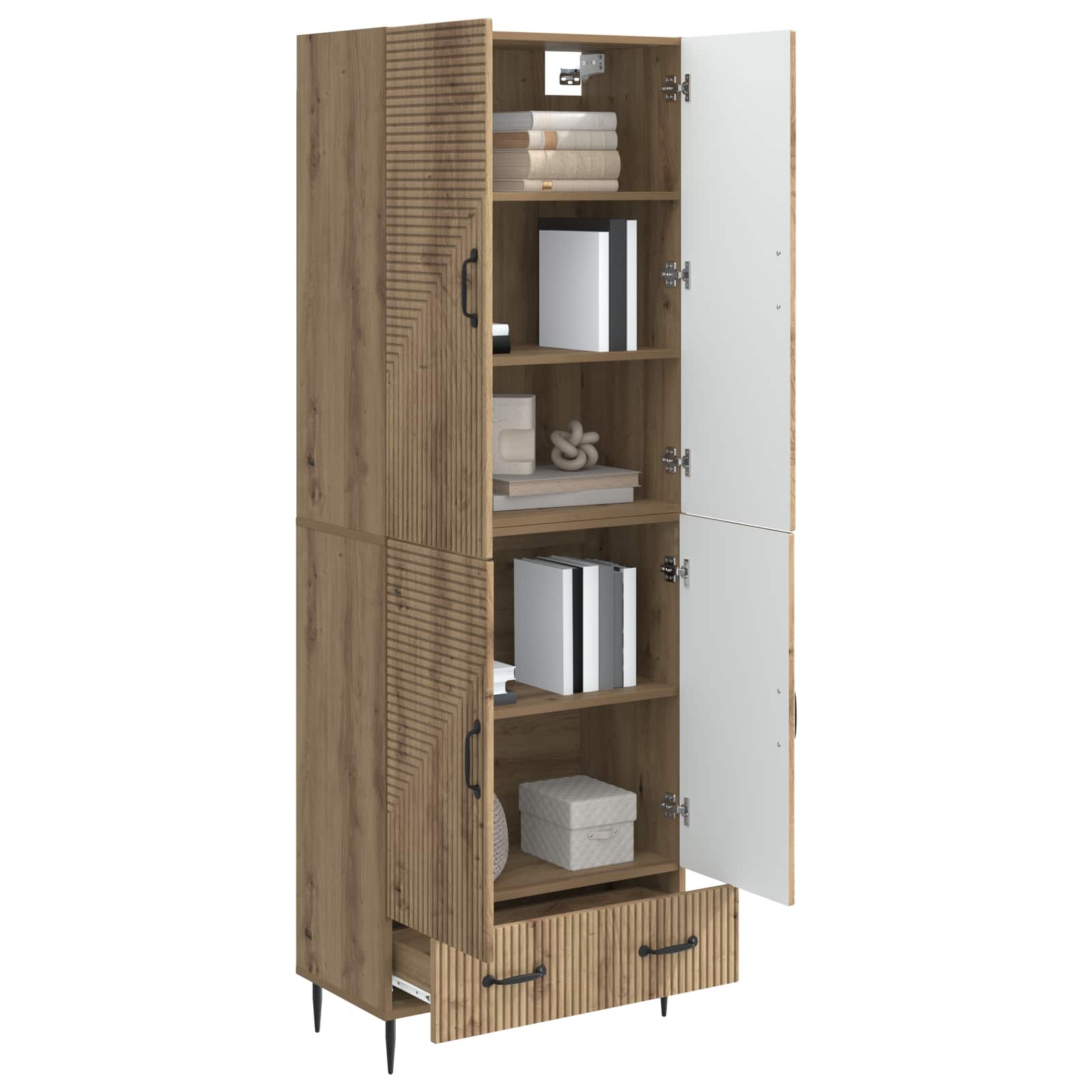 Σέτ Ντουλαπιών 2 pcs 66 x 34,5 x 95 εκ. Επεξεργασμένο Ξύλο - Pakobazaar