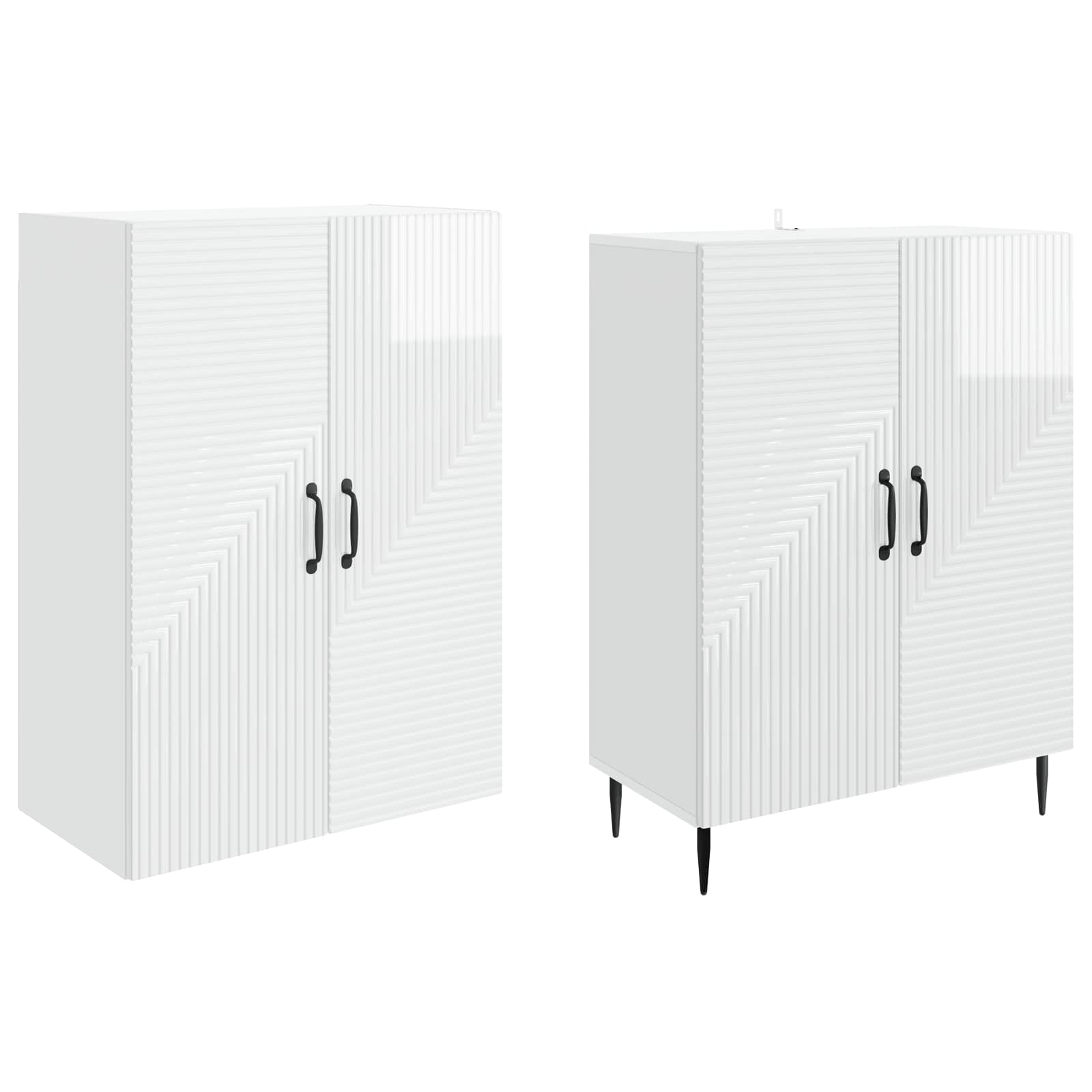 Σέτ Ντουλαπιών 2 pcs 66 x 34,5 x 89,5 εκ Επεξεργασμένο Ξύλο - Pakobazaar