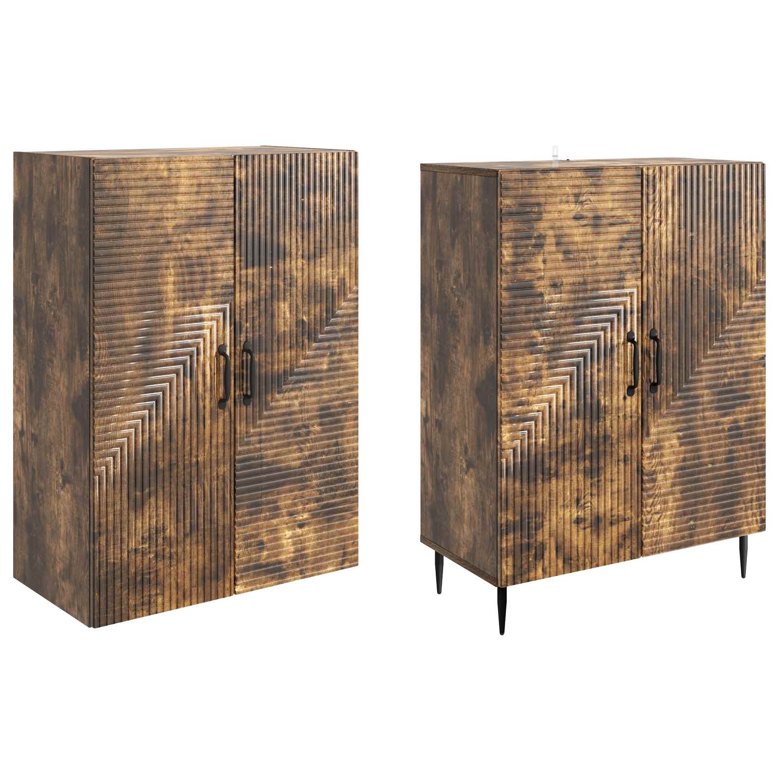 Σέτ Ντουλαπιών 2 pcs 66 x 34,5 x 89,5 εκ Επεξεργασμένο Ξύλο - Pakobazaar