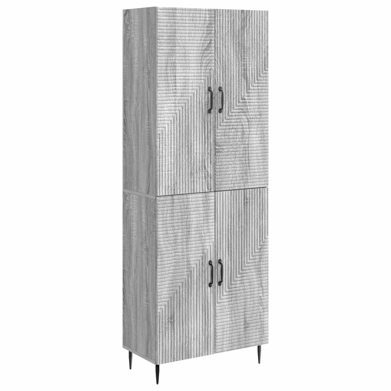 Σέτ Ντουλαπιών 2 pcs Γκρι Sonoma 66 x 34,5 x 89,5 εκ - Pakobazaar