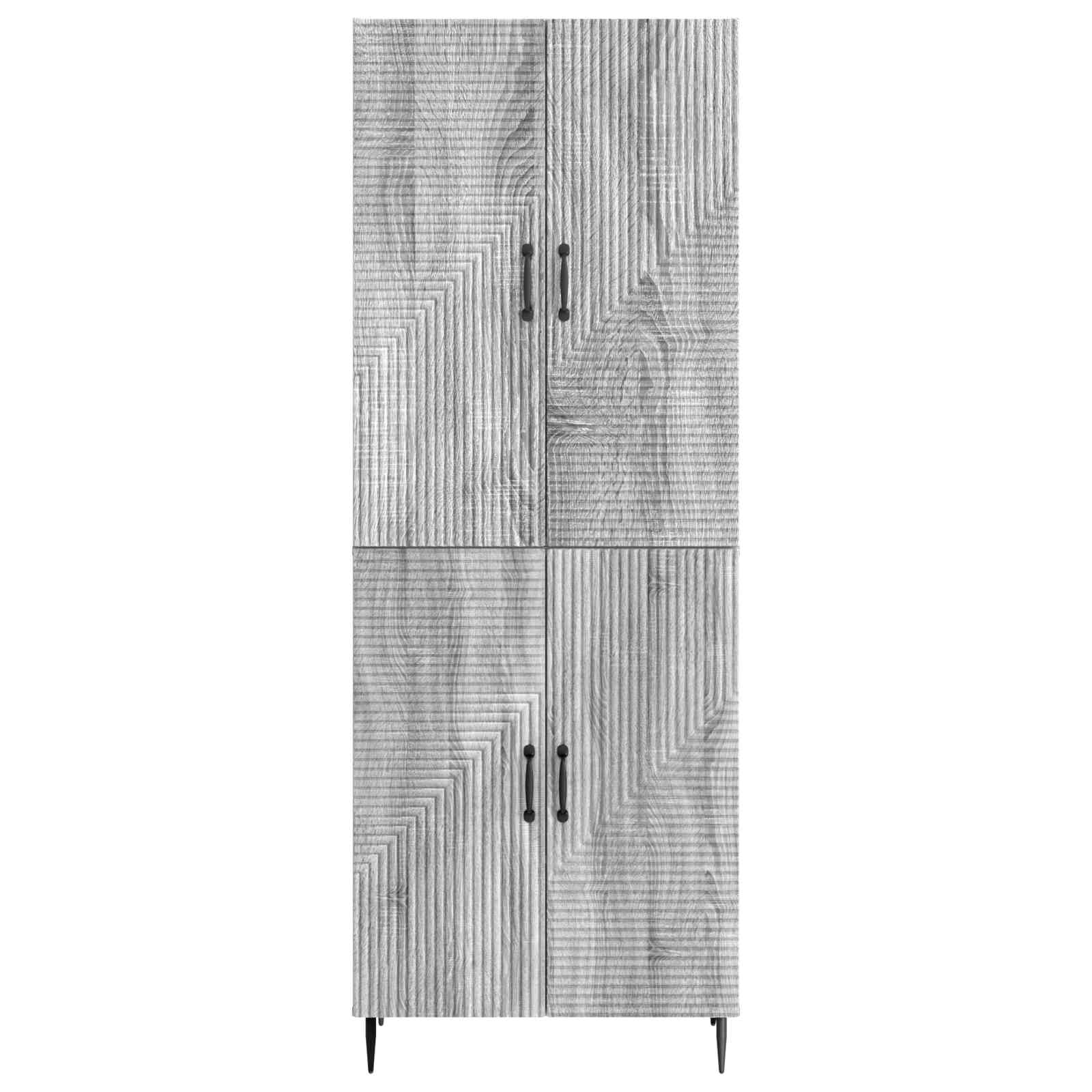 Σέτ Ντουλαπιών 2 pcs Γκρι Sonoma 66 x 34,5 x 89,5 εκ - Pakobazaar