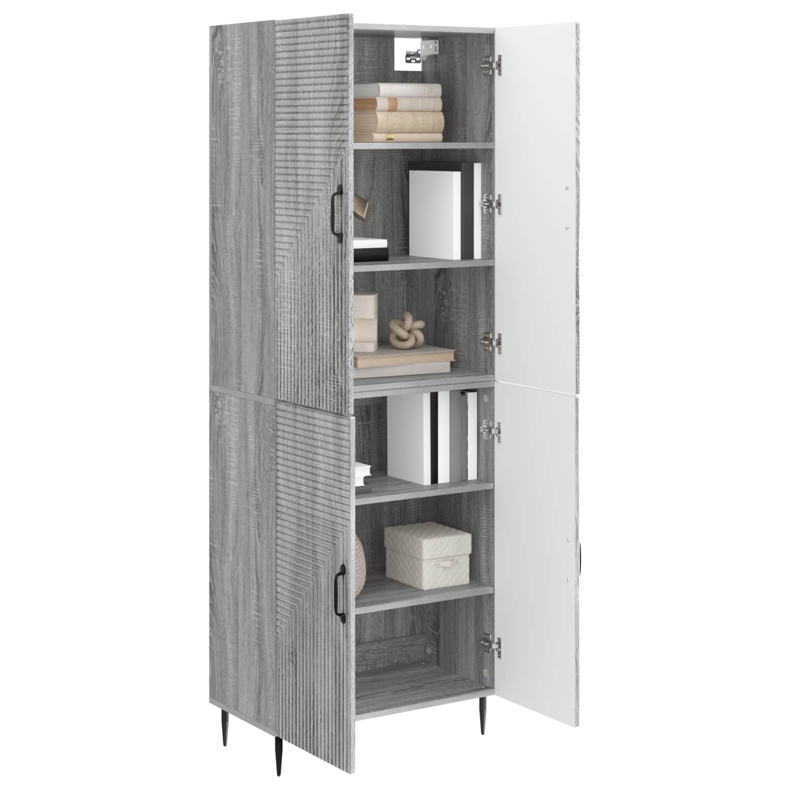 Σέτ Ντουλαπιών 2 pcs Γκρι Sonoma 66 x 34,5 x 89,5 εκ - Pakobazaar