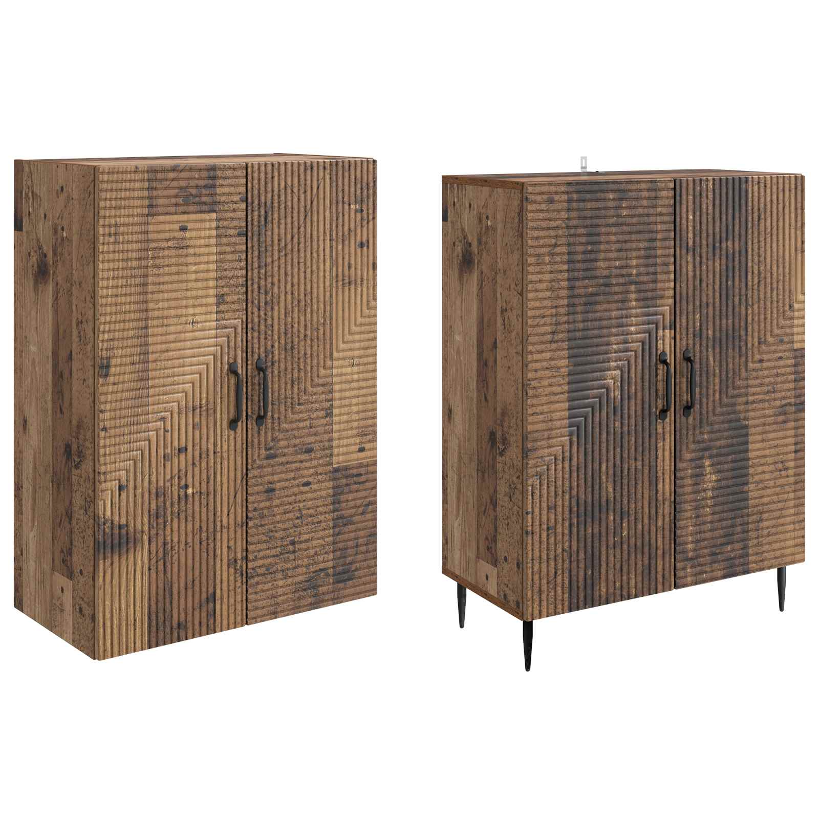 Σέτ Ντουλαπιών 2 pcs 66 x 34,5 x 89,5 εκ Επεξεργασμένο Ξύλο - Pakobazaar