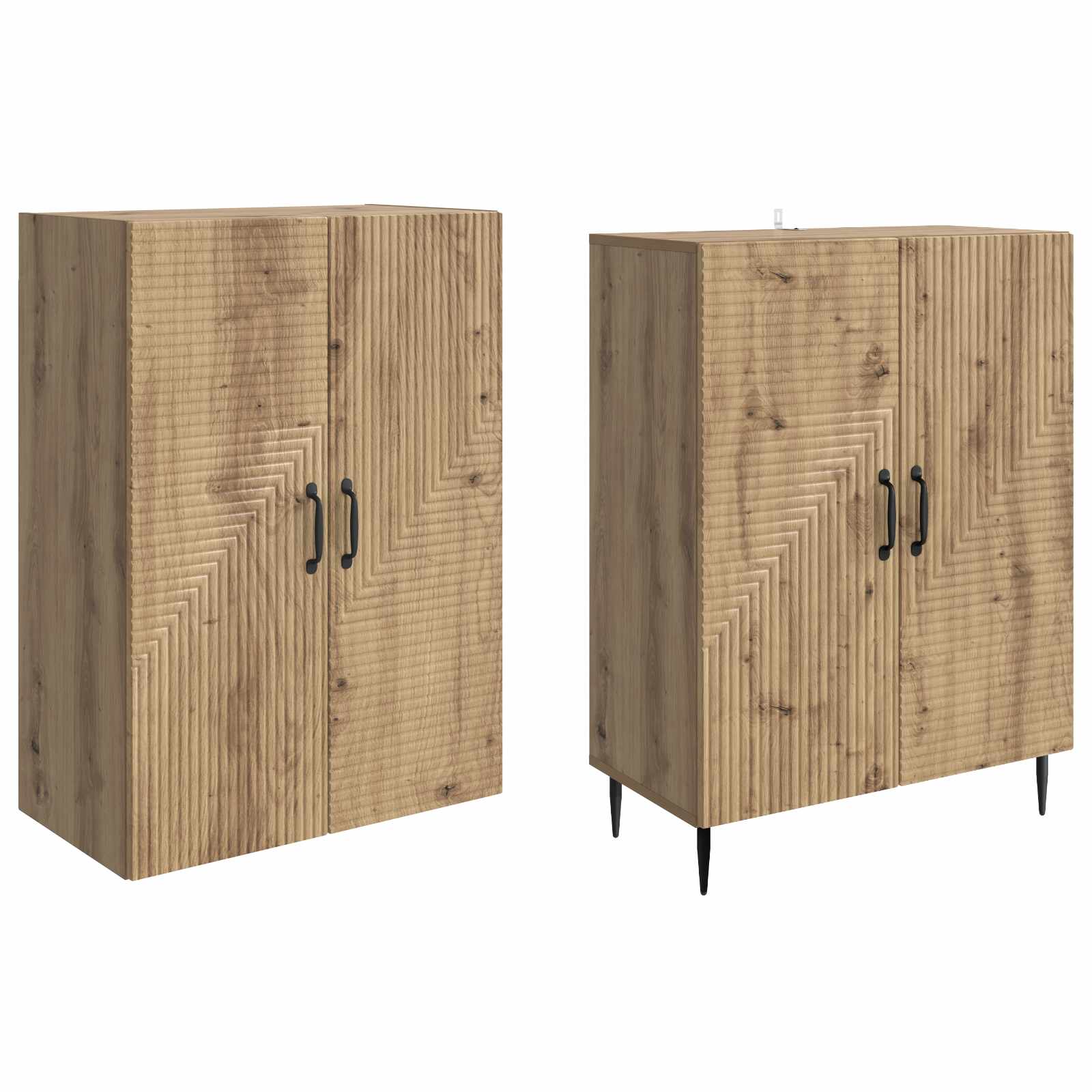 Σέτ Ντουλαπιών 2 pcs 66 x 34,5 x 89,5 εκ Επεξεργασμένο Ξύλο - Pakobazaar