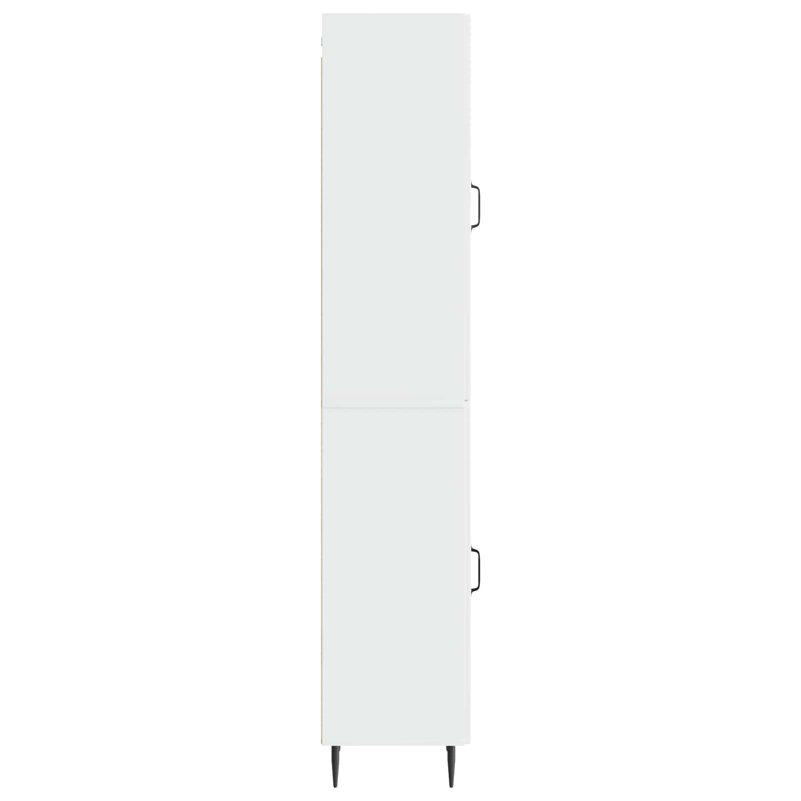Σέτ Ντουλαπιών 2 pcs Γυαλιστερό Λευκό 33 x 34,5 x 89,5 εκ - Pakobazaar