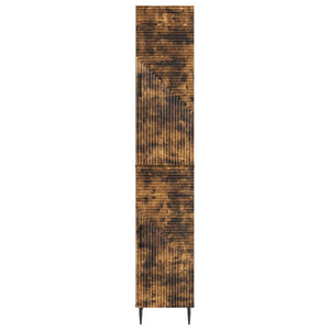 Σέτ Ντουλαπιών 2 pcs Καπνισμένο Ξύλο Δρυός 33 x 34,5 x 89,5 εκ - Pakobazaar